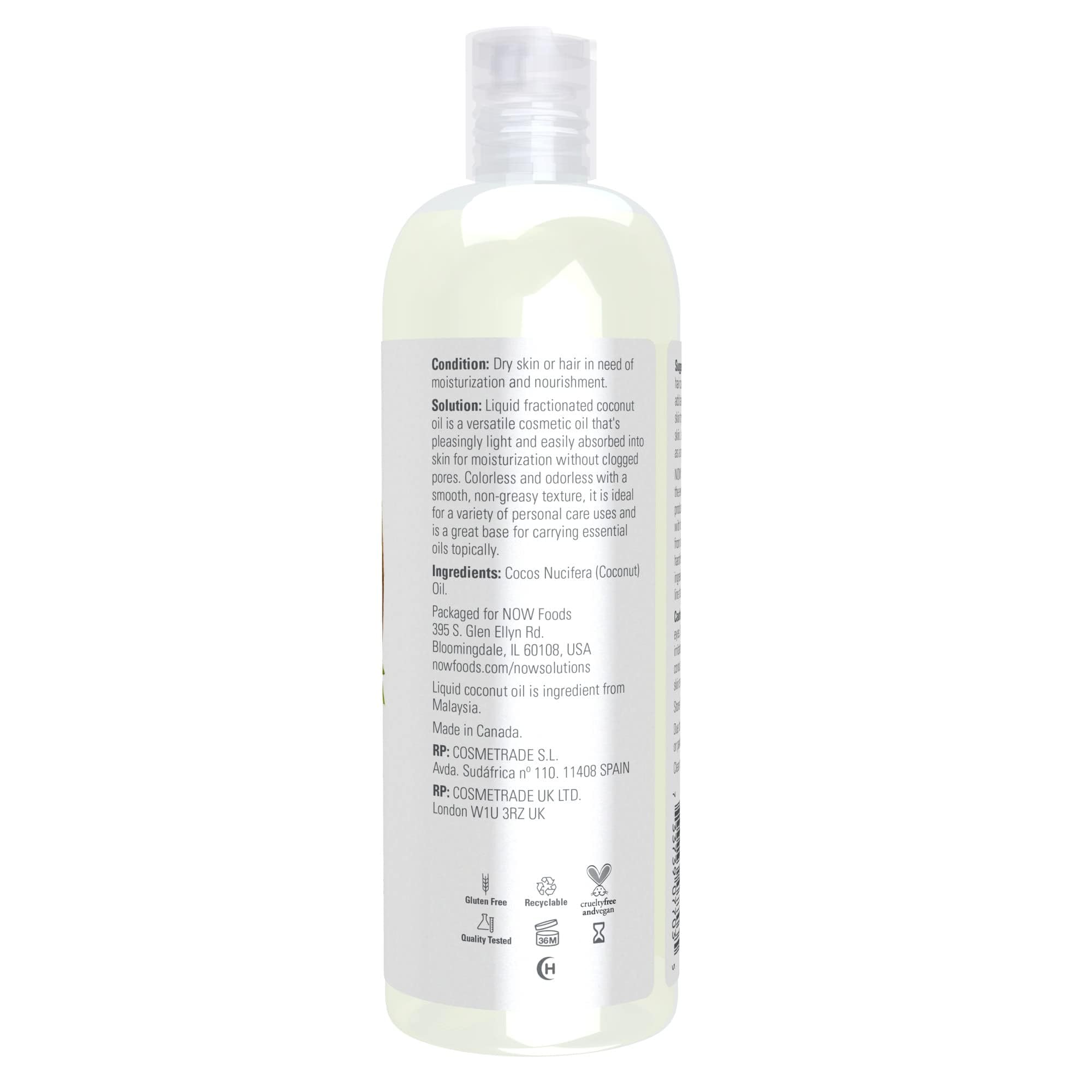 Foto 3 pulgar | El Aceite De Coco Now Solutions Liquid 473 Ml Promueve La Piel Y El Cabello - Venta Internacional.