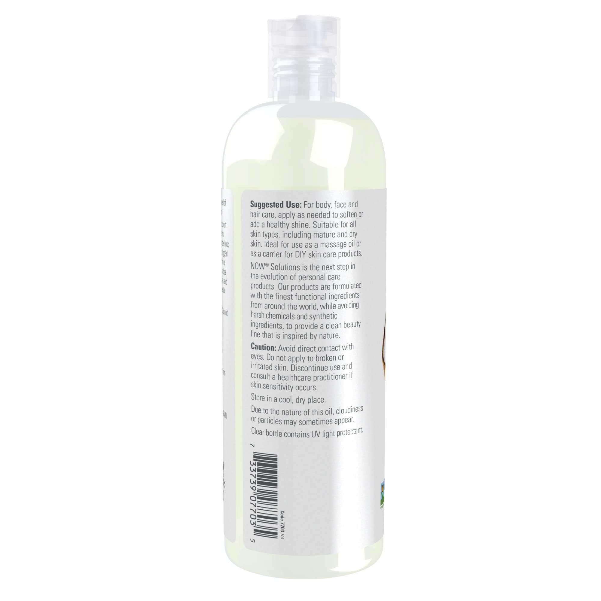Foto 4 pulgar | El Aceite De Coco Now Solutions Liquid 473 Ml Promueve La Piel Y El Cabello - Venta Internacional.