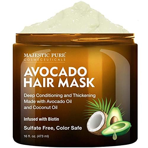Mascarilla Capilar Majestic Pure Avocado & Coconut Con Biotina 480 Ml - Venta Internacional.