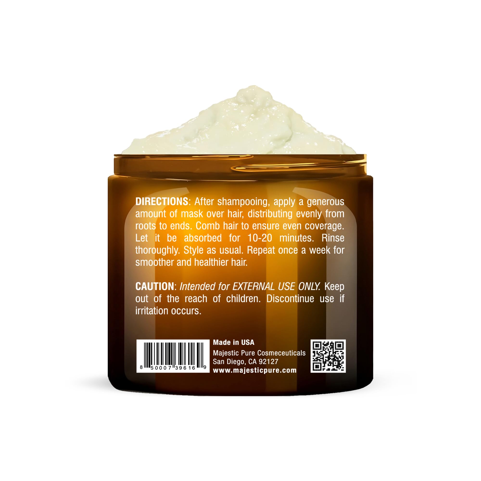 Foto 4 pulgar | Mascarilla Capilar Majestic Pure Avocado & Coconut Con Biotina 480 Ml - Venta Internacional.
