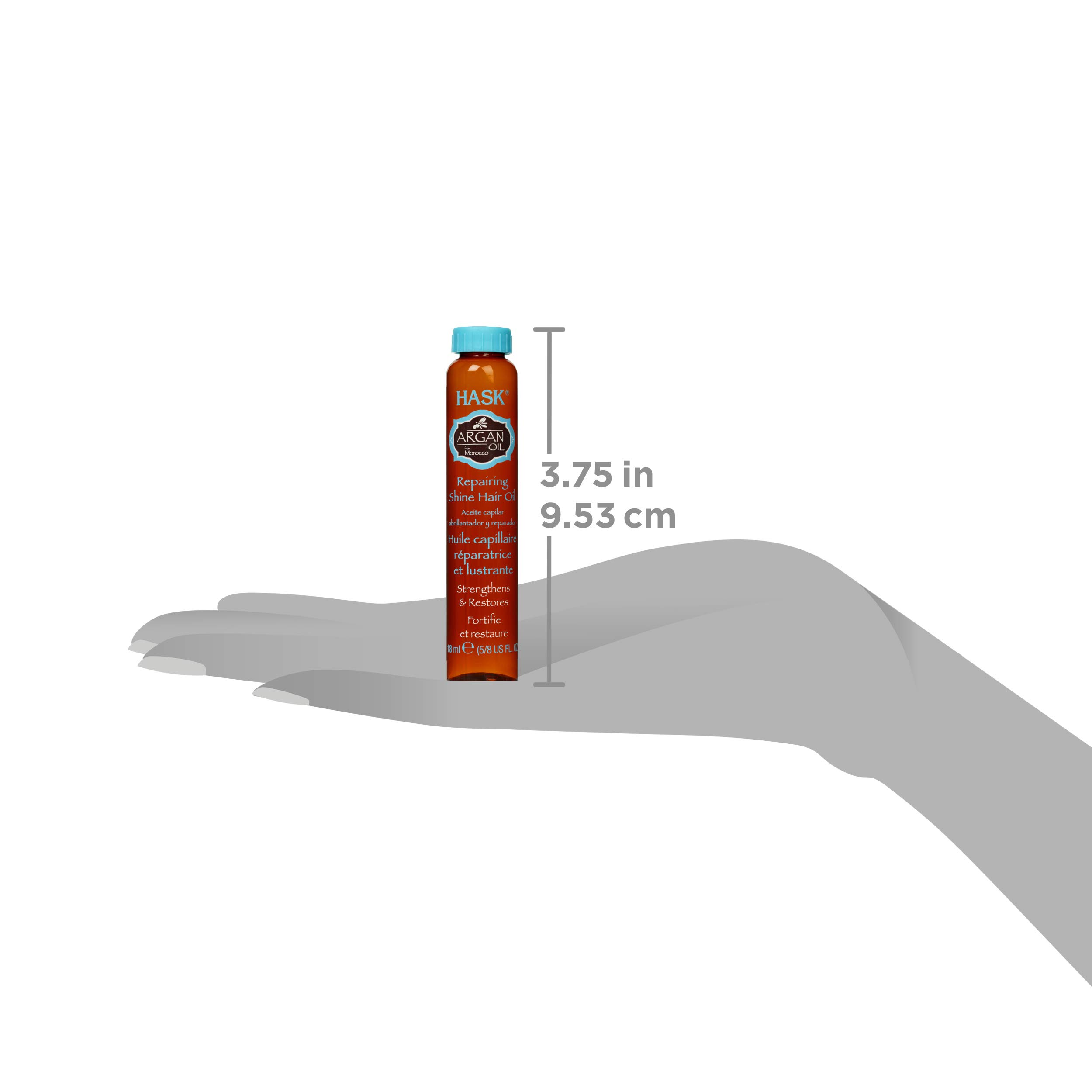 Foto 7 pulgar | Viales De Aceite Capilar Hask Argan Reparadores Para Controlar El Brillo Y El Encrespamiento - Venta Internacional.