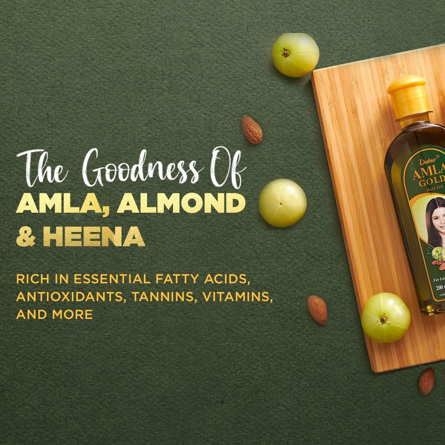Foto 3 | Sérum Capilar Dabur Amla Gold Hidratante Para Todo Tipo De Cabello, 200 Ml - Venta Internacional.