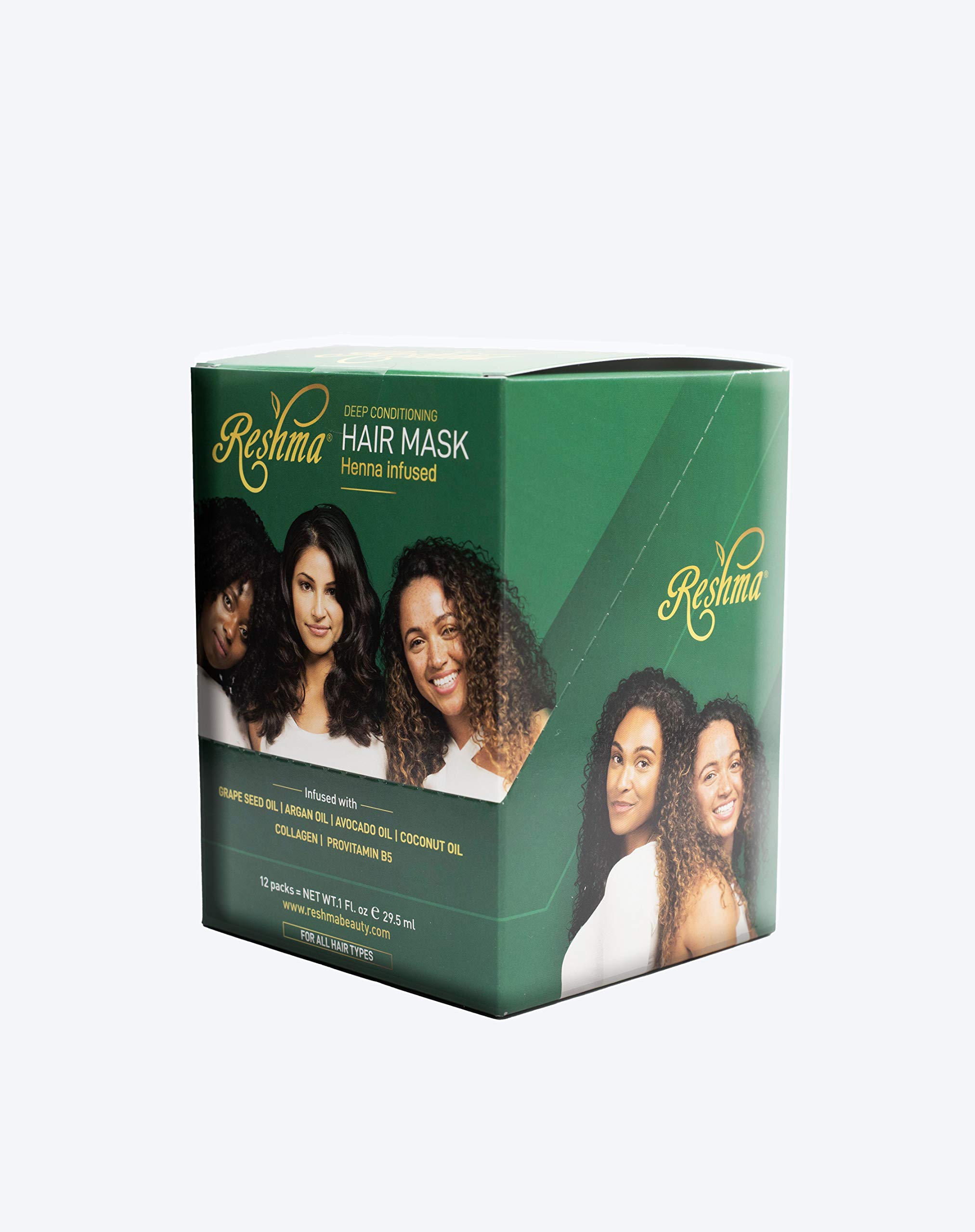 Mascarilla Capilar De Acondicionamiento Profundo Reshma Beauty, 12 Unidades - Venta Internacional.