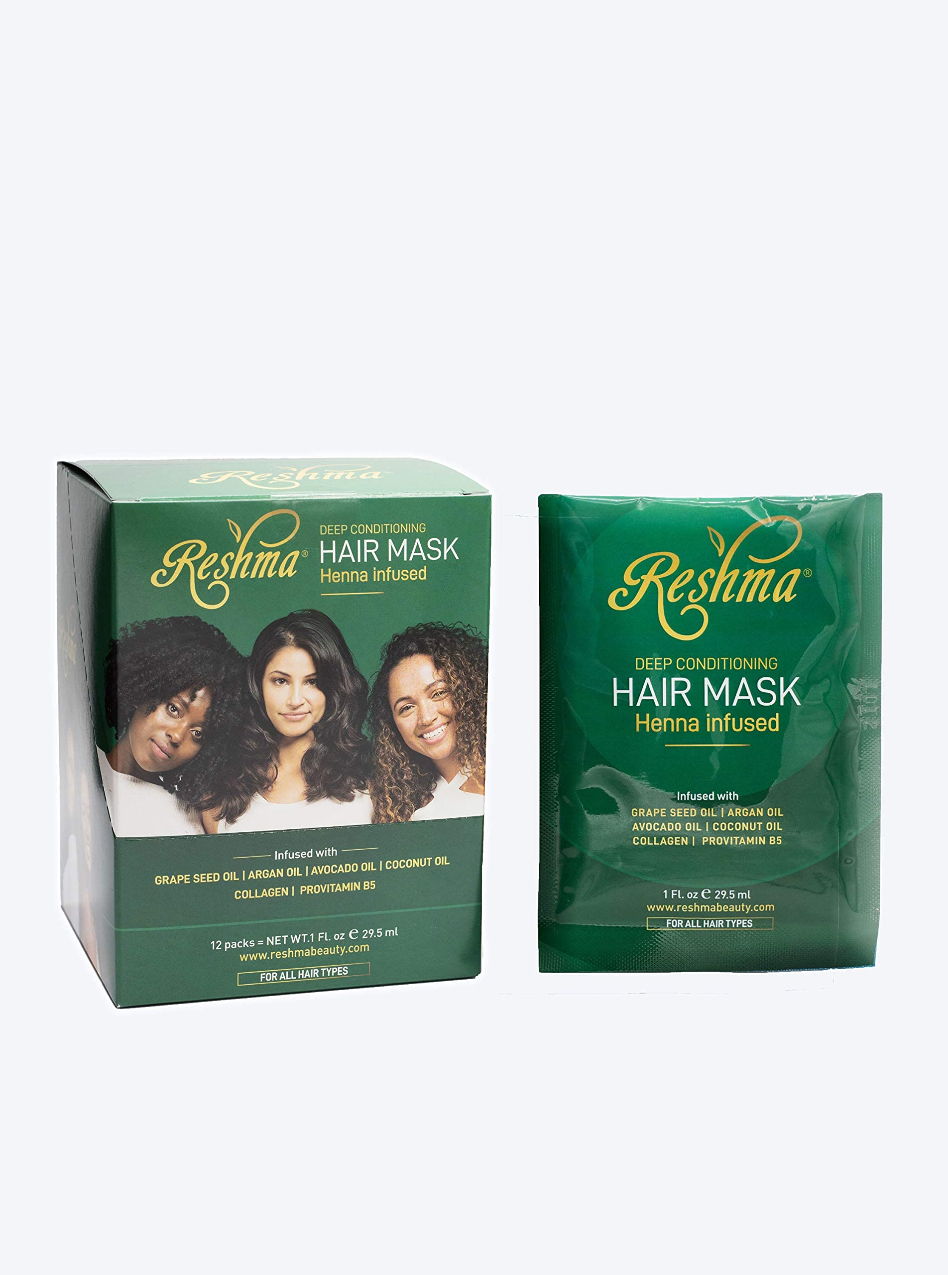 Foto 5 pulgar | Mascarilla Capilar De Acondicionamiento Profundo Reshma Beauty, 12 Unidades - Venta Internacional.