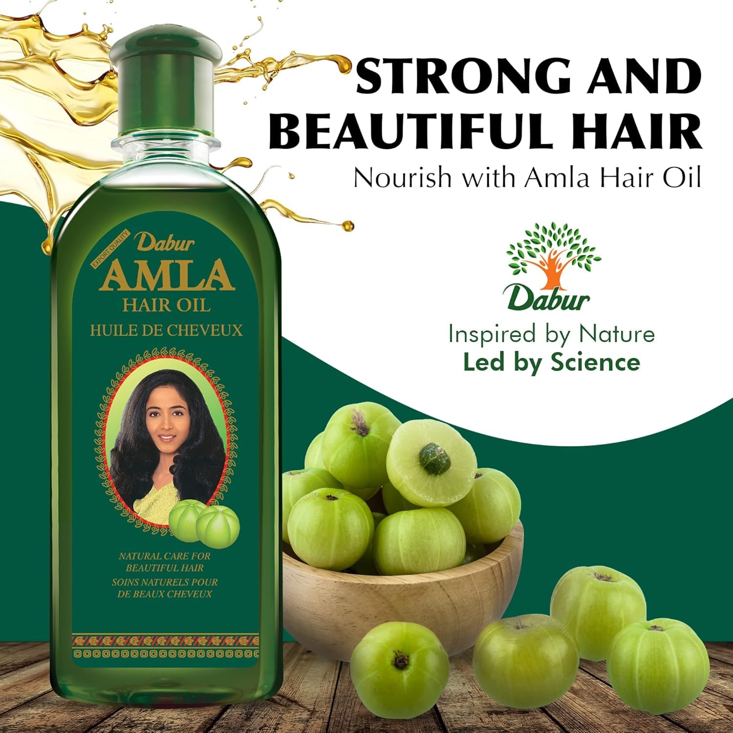 Foto 3 | Aceites Para El Tratamiento Capilar Dabur Amla Para Hombres Y Mujeres, 500 Ml X3 - Venta Internacional.