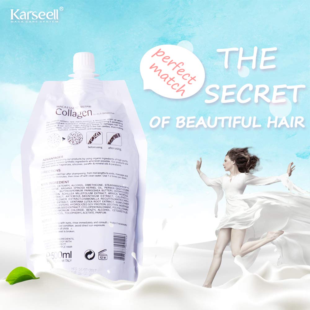 Foto 6 | Tratamiento Capilar Karseell Collagen 500 ml con Queratina y Aceite de Argán - Venta Internacional