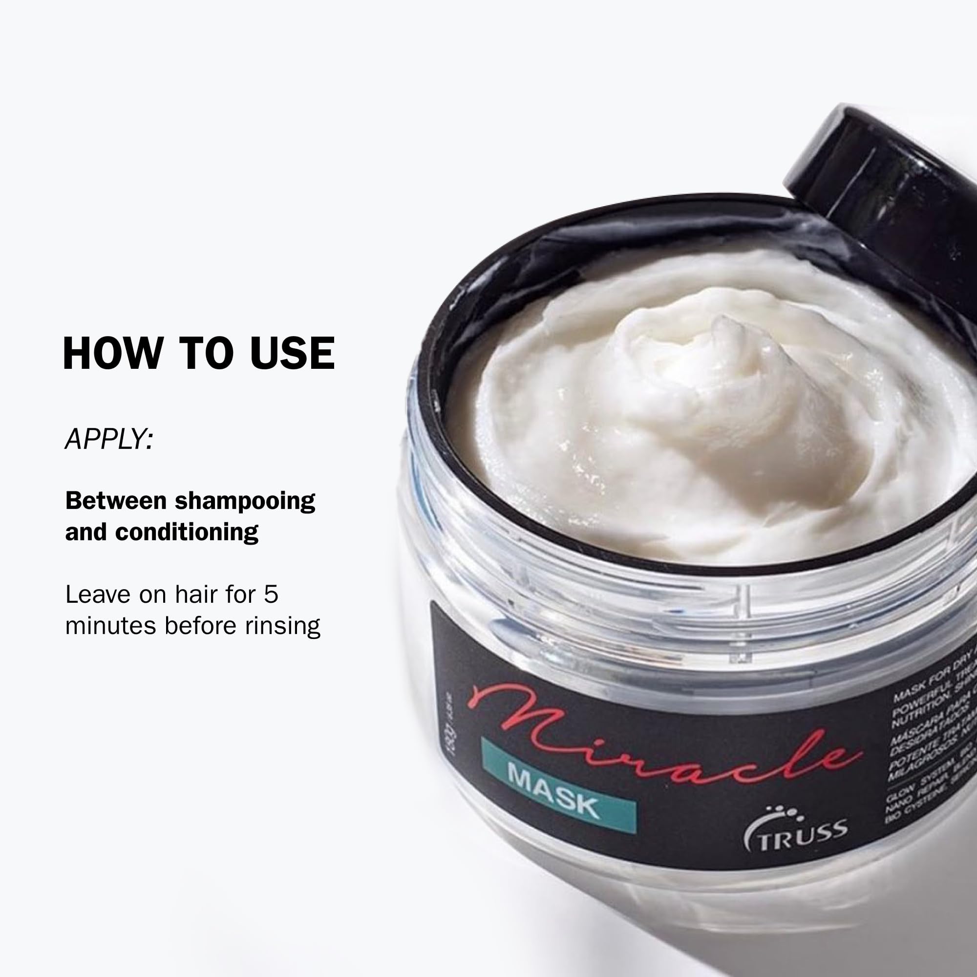 Foto 5 pulgar | Mascarilla Capilar Truss Miracle Hair Care Hidratante 260 Ml Para Personas Dañadas - Venta Internacional.