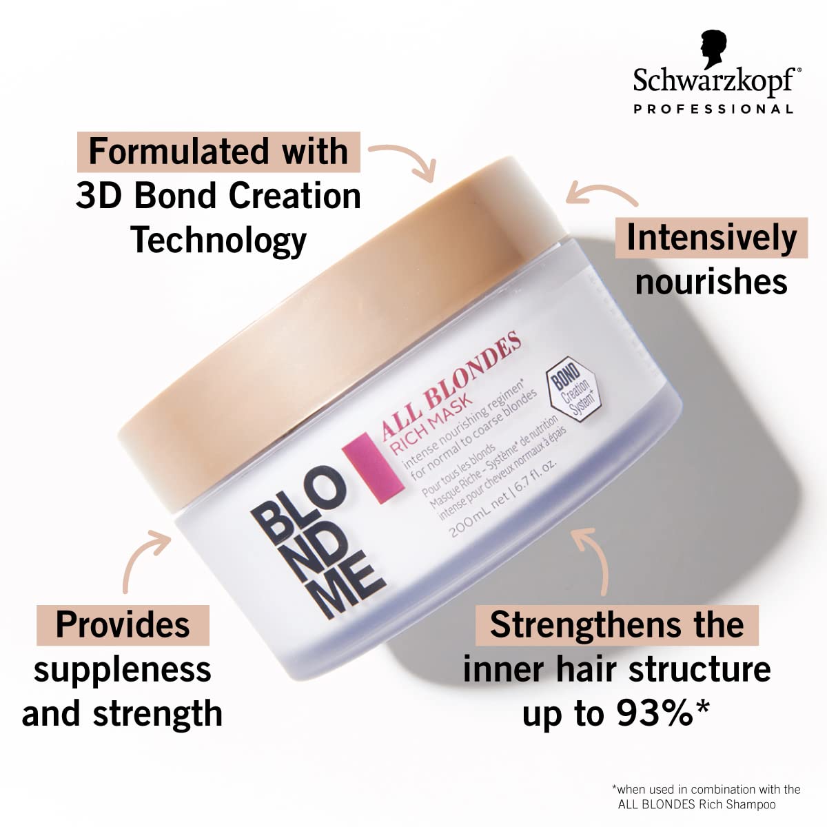 Foto 3 pulgar | Mascarilla Capilar Blondme All Blondes Rich 500 Ml - Venta Internacional.