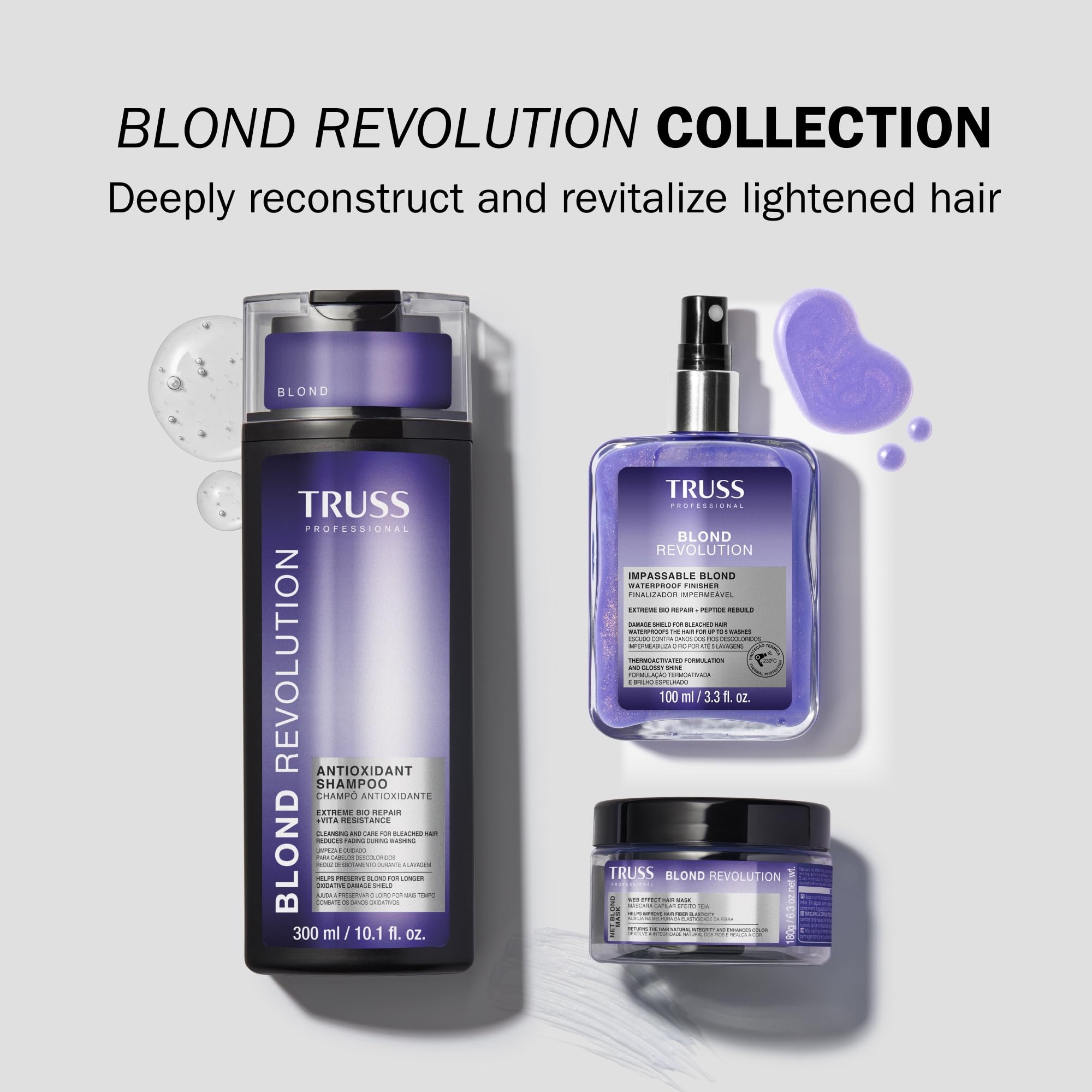 Foto 5 | Mascarilla Capilar Truss Blond Revolution Net Blond Que Realza El Color 185 Ml - Venta Internacional.