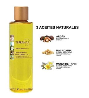 Foto 4 | Aceite Terramar De Argán, Macadamia Y Monoi De Tahití 120ml - Venta Internacional.