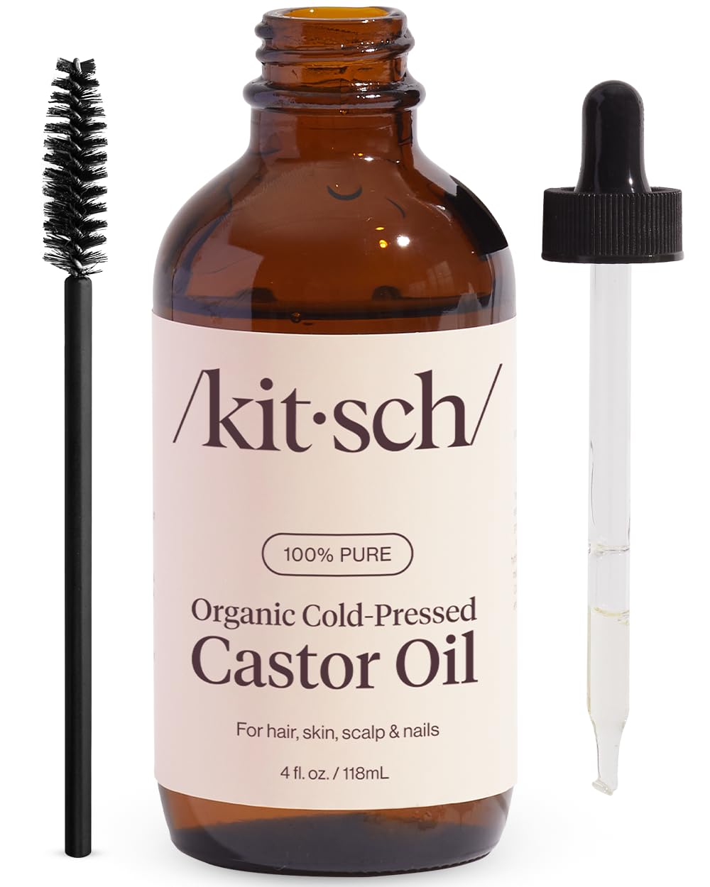 Foto 1 | Aceite de Ricino Orgánico Kitsch Prensado en Frío de 120 Ml - Venta Internacional