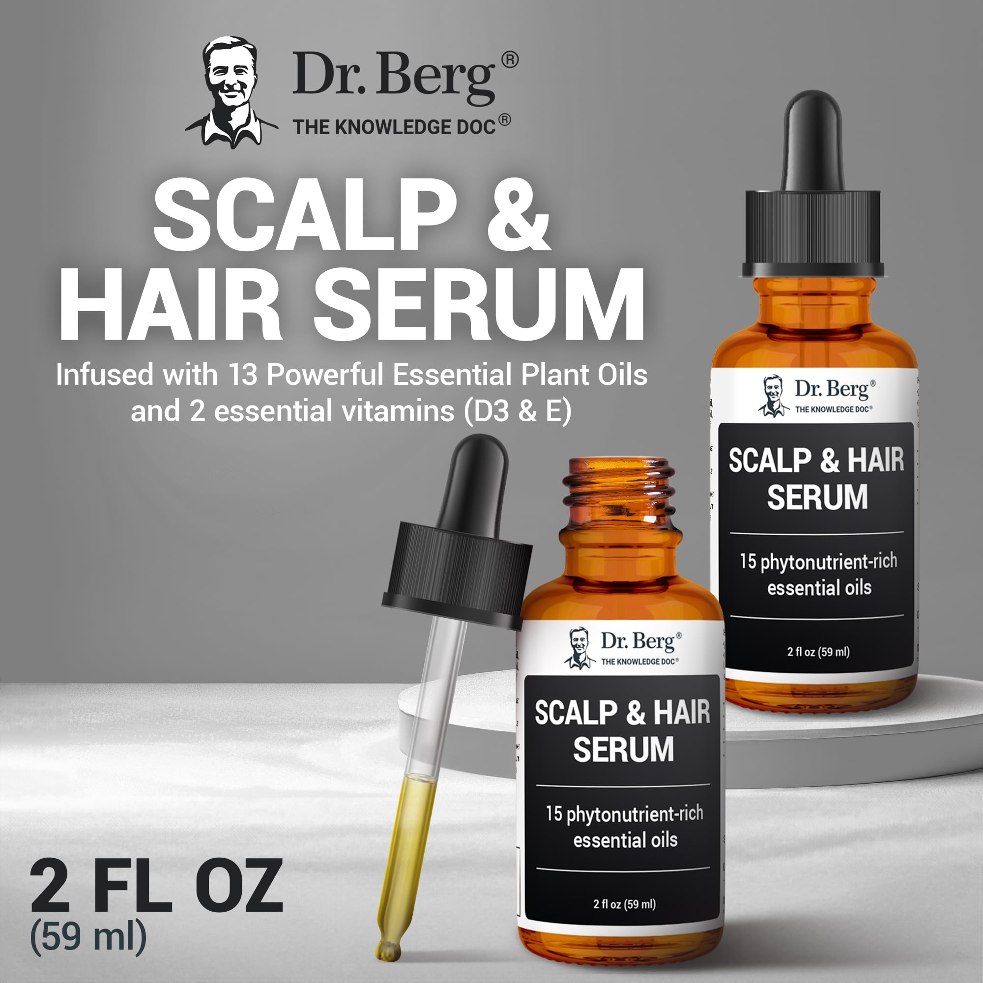 Foto 5 pulgar | Sérum Capilar Dr. Berg Para Cuero Cabelludo Y Cabello Con Vitamina D3 Y E, 60 Ml - Venta Internacional.