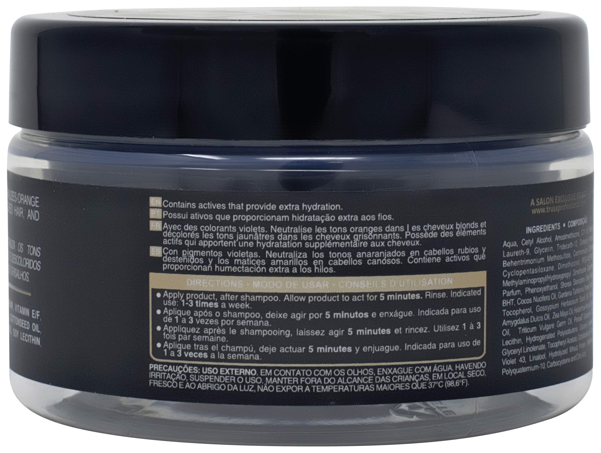Foto 5 pulgar | Mascarilla Capilar Truss Blond Mask Hydrating + Purple Toner 187ml - Venta Internacional.