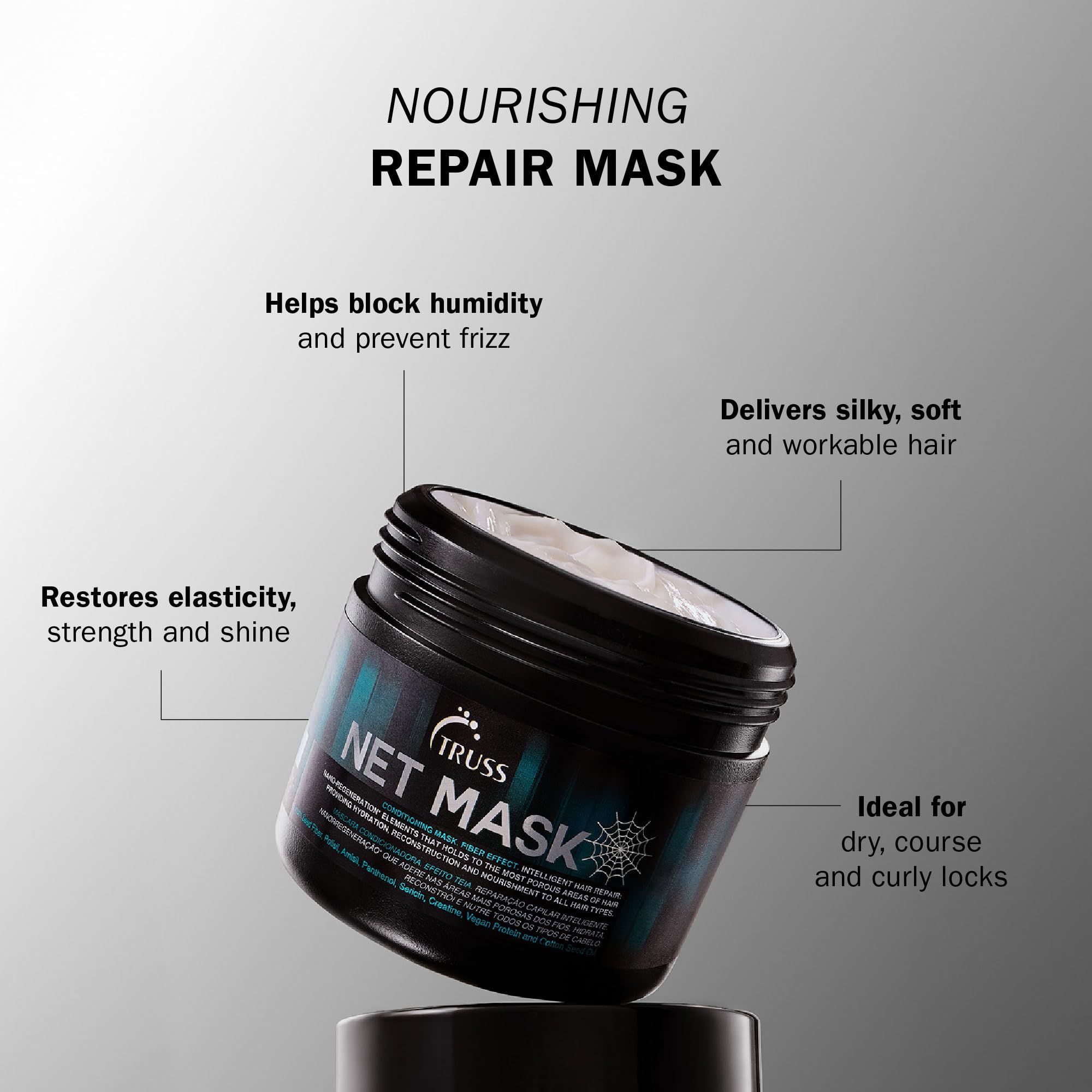 Foto 3 pulgar | Mascarilla Para Cabello Truss Net Deep Conditioning Para Cabello Dañado, 575 Ml - Venta Internacional.