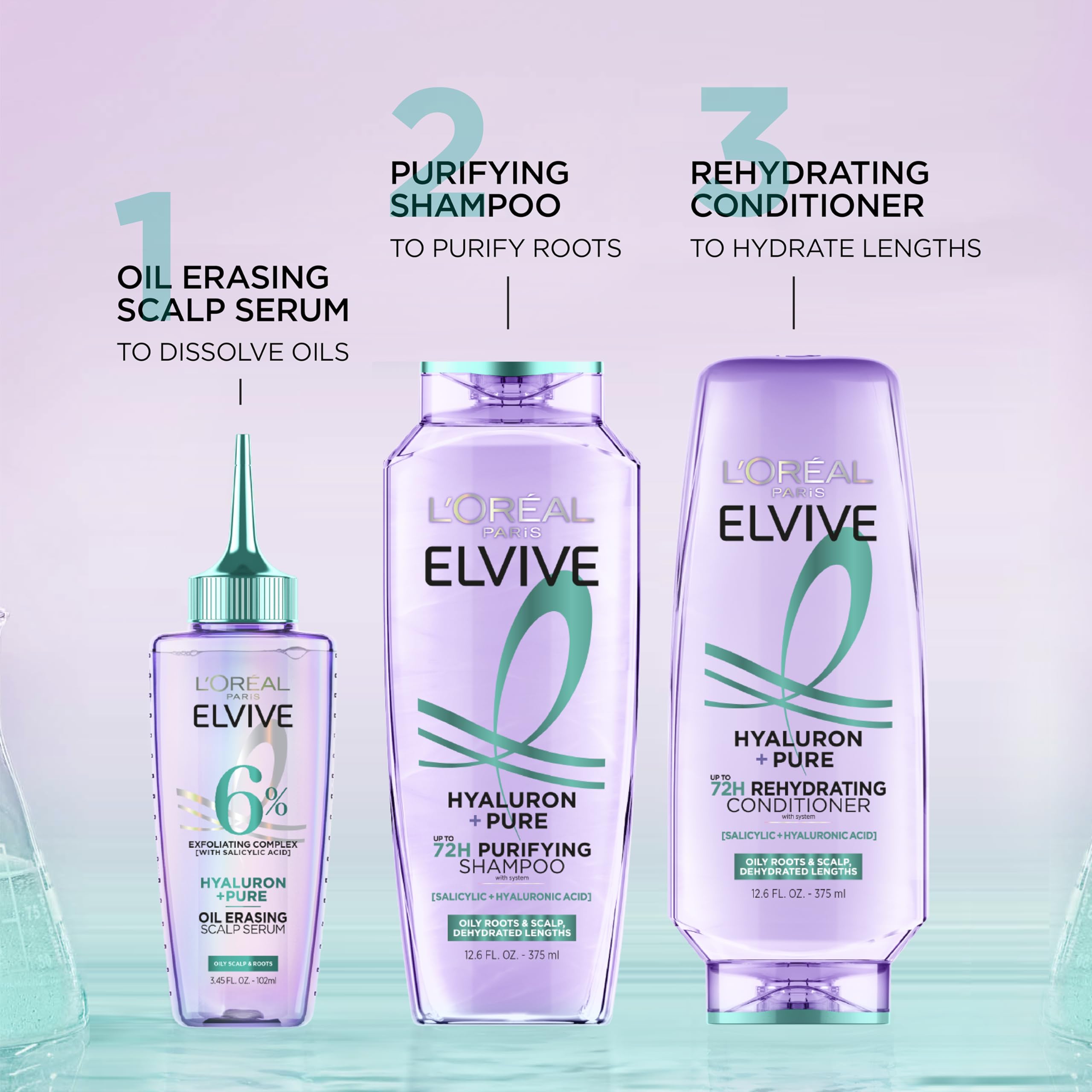 Foto 6 pulgar | Sérum Para Cuero Cabelludo L'oreal Paris Elvive Hyaluron + Pure Oil 100 Ml - Venta Internacional.