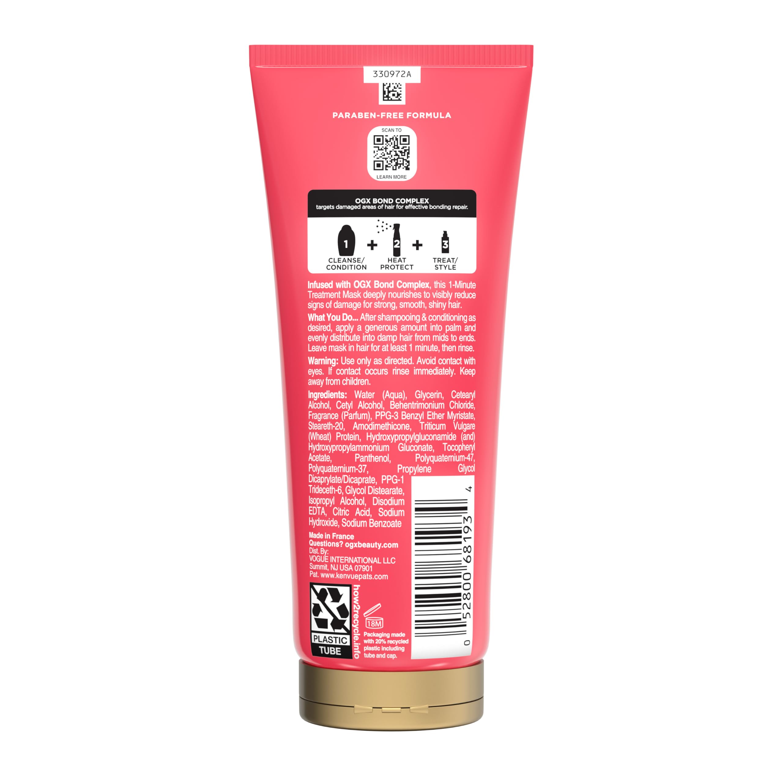 Foto 8 pulgar | Mascarilla De Tratamiento Capilar Ogx Repair & Protect, 200 Ml, Sin Sulfatos - Venta Internacional.