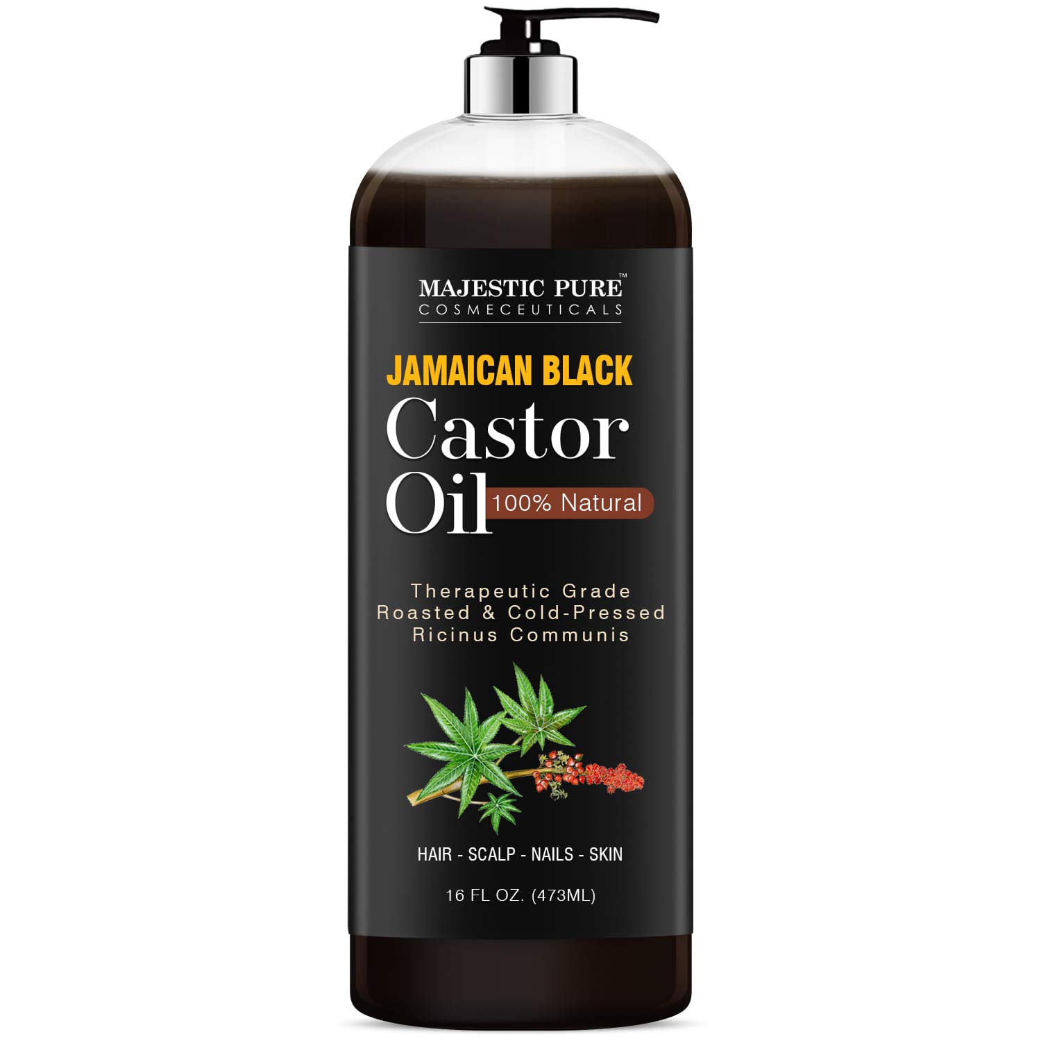 Foto 2 pulgar | Aceite de Ricino Negro Jamaicano Majestic  480 ml - Venta Internacional