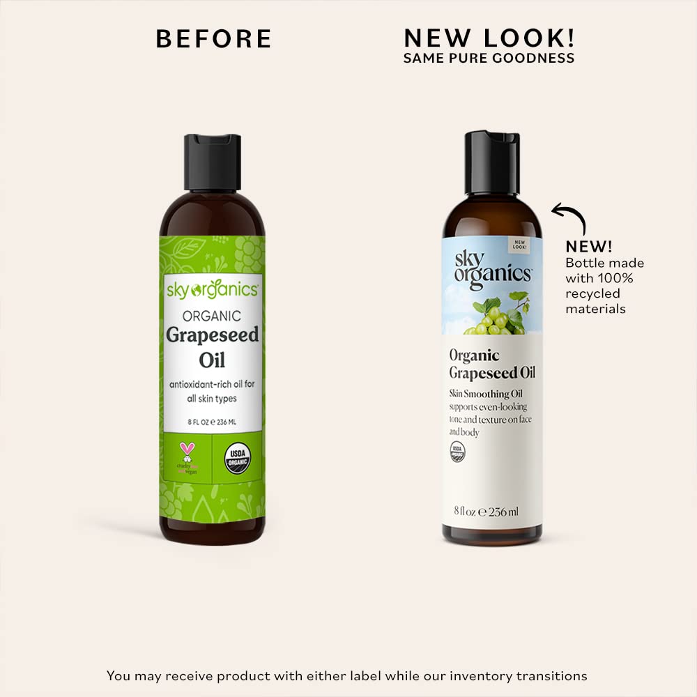 Foto 4 | Aceite de Semilla de Uva Sky Organics 240 Ml - Venta Internacional