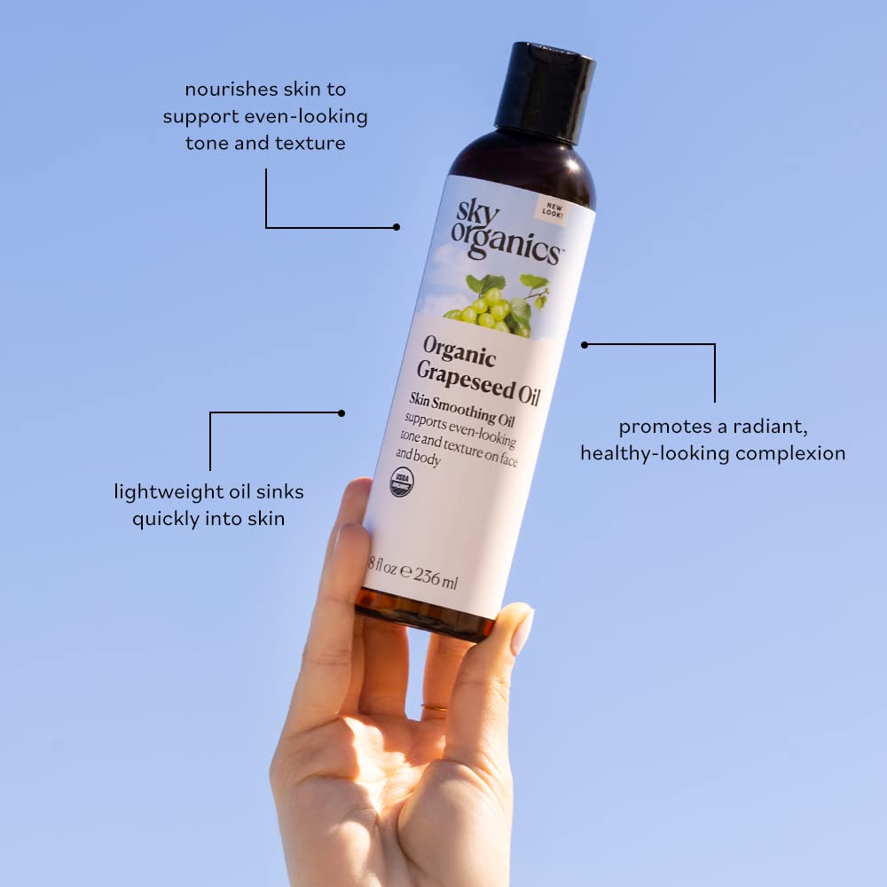 Foto 5 | Aceite de Semilla de Uva Sky Organics 240 Ml - Venta Internacional