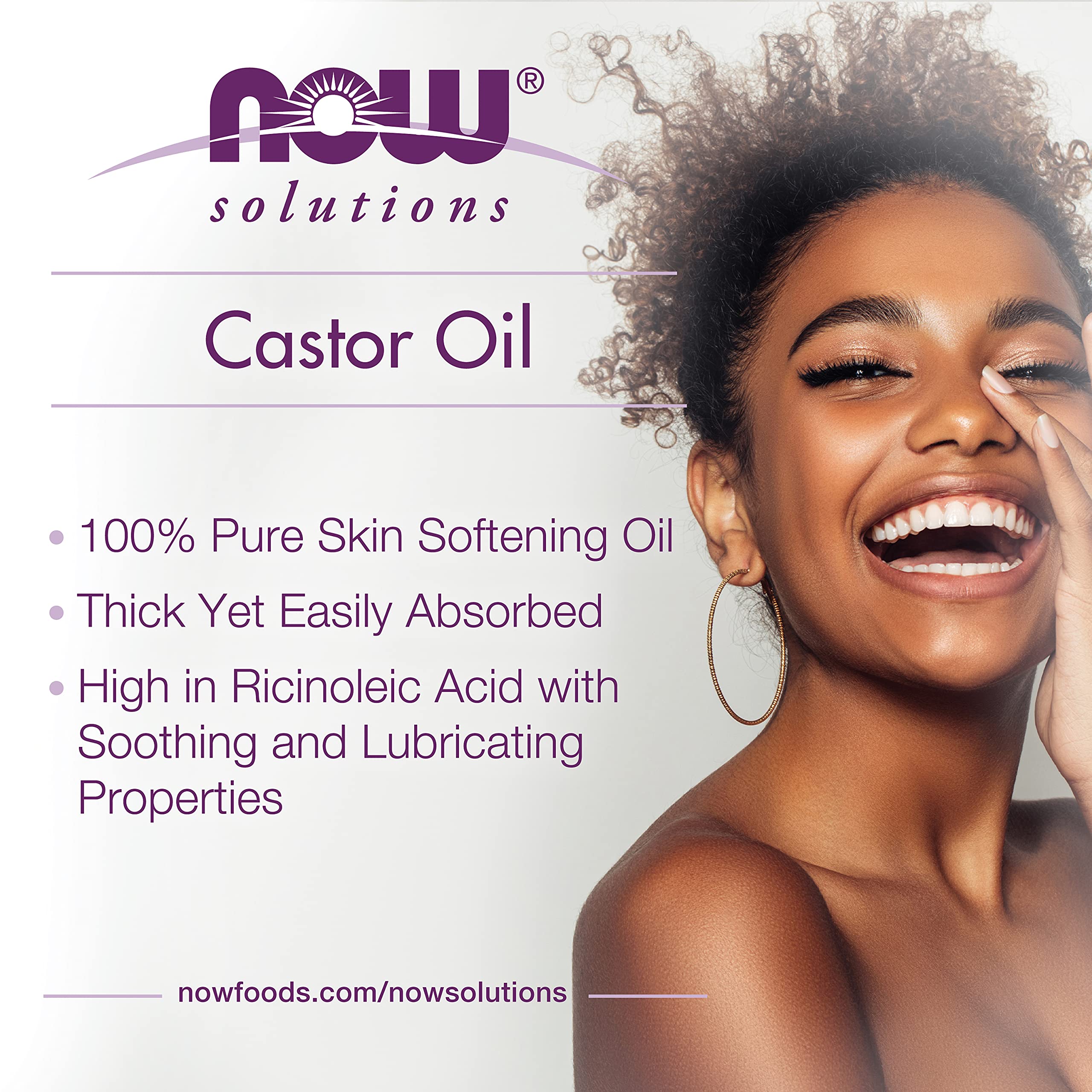 Foto 5 pulgar | Aceite De Ricino Now Solutions Para El Cuidado De La Piel 100% Puro, 120 Ml - Venta Internacional.