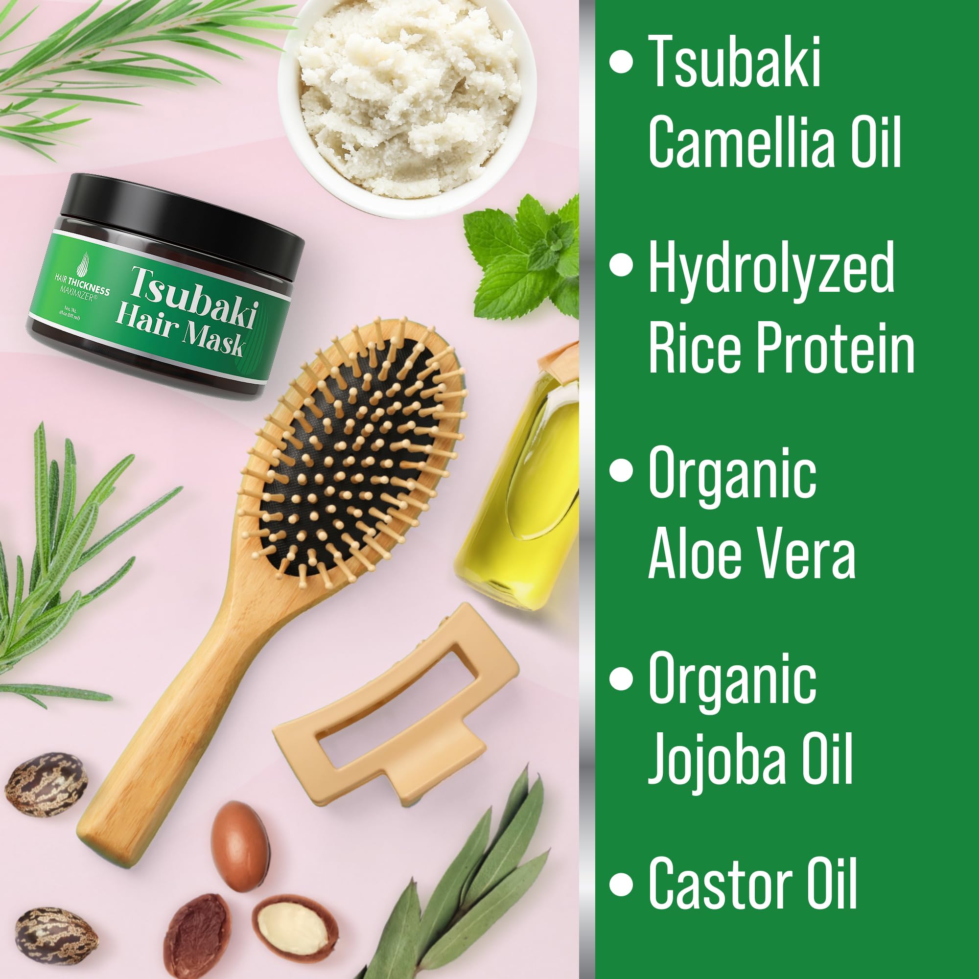 Foto 4 pulgar | Mascarilla Capilar, Maximizador Del Grosor Del Cabello, Aceite De Camelia Tsubaki - Venta Internacional.