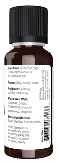 Foto 2 | Aceite Esencial Now Foods De Cúrcuma, 30 Ml, 100% Puro - Venta Internacional.