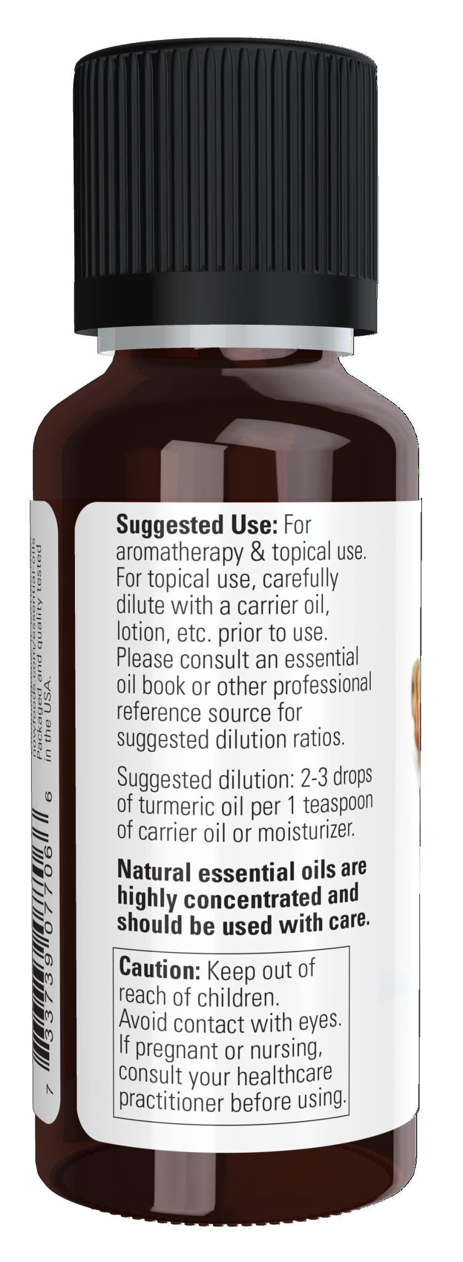 Foto 4 pulgar | Aceite Esencial Now Foods De Cúrcuma, 30 Ml, 100% Puro - Venta Internacional.