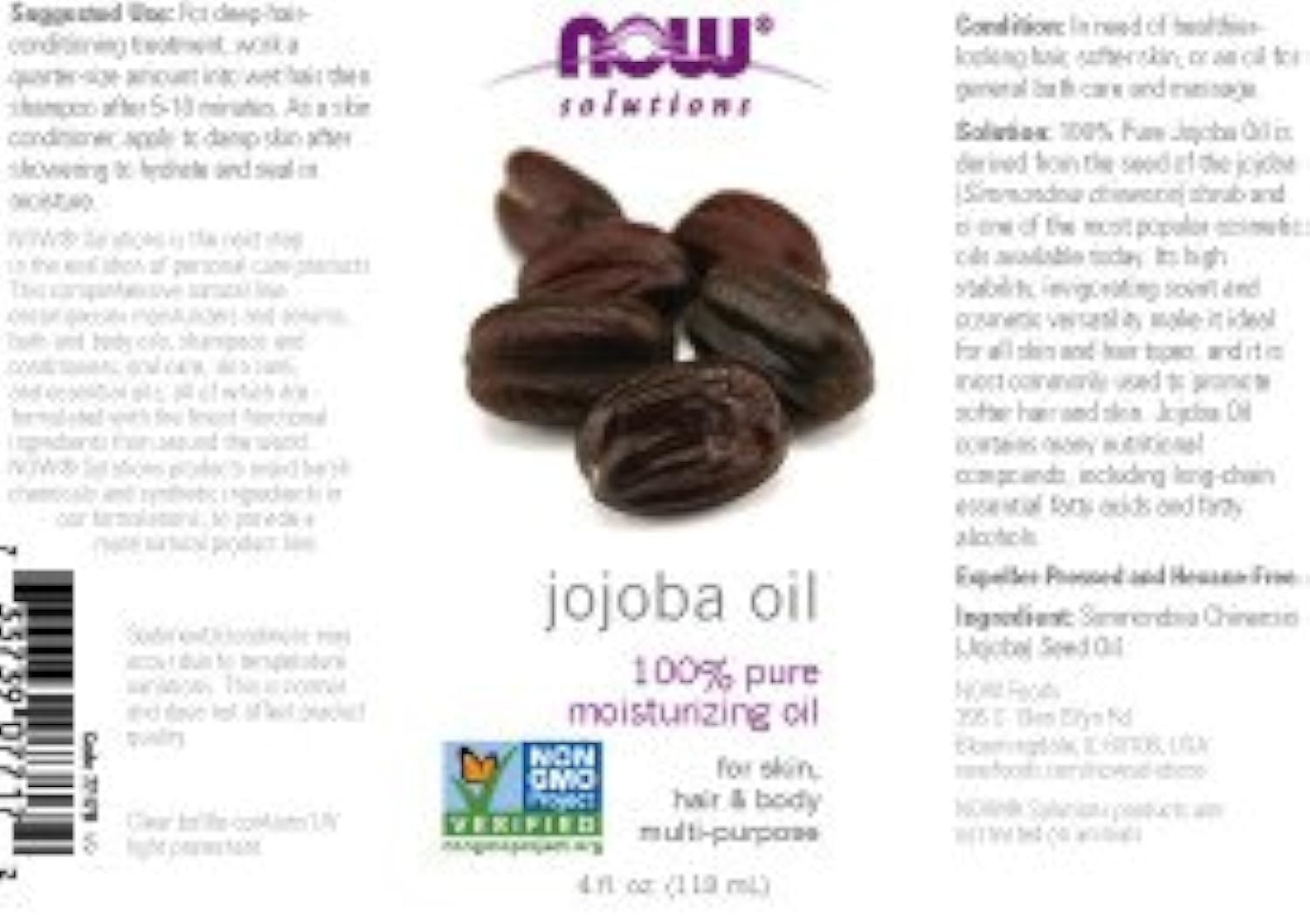 Foto 3 pulgar | Aceite De Jojoba Now Foods Pure 120 Ml (paquete De 2) - Venta Internacional.