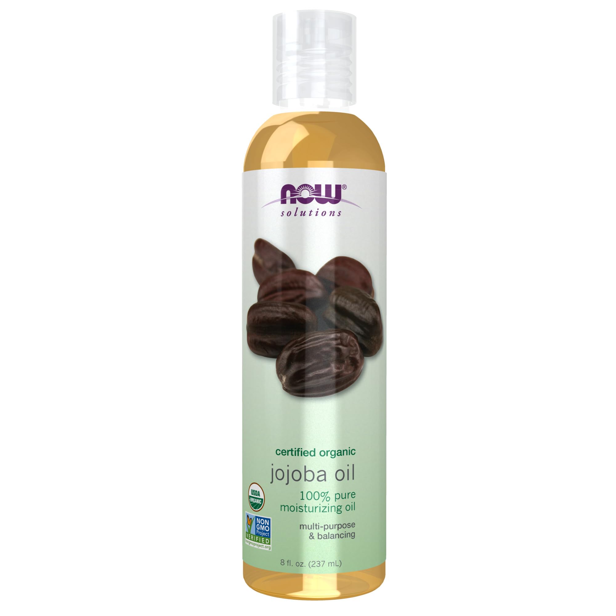Aceite Hidratante Multiusos De Jojoba Orgánica Now Solutions 240 Ml - Venta Internacional.
