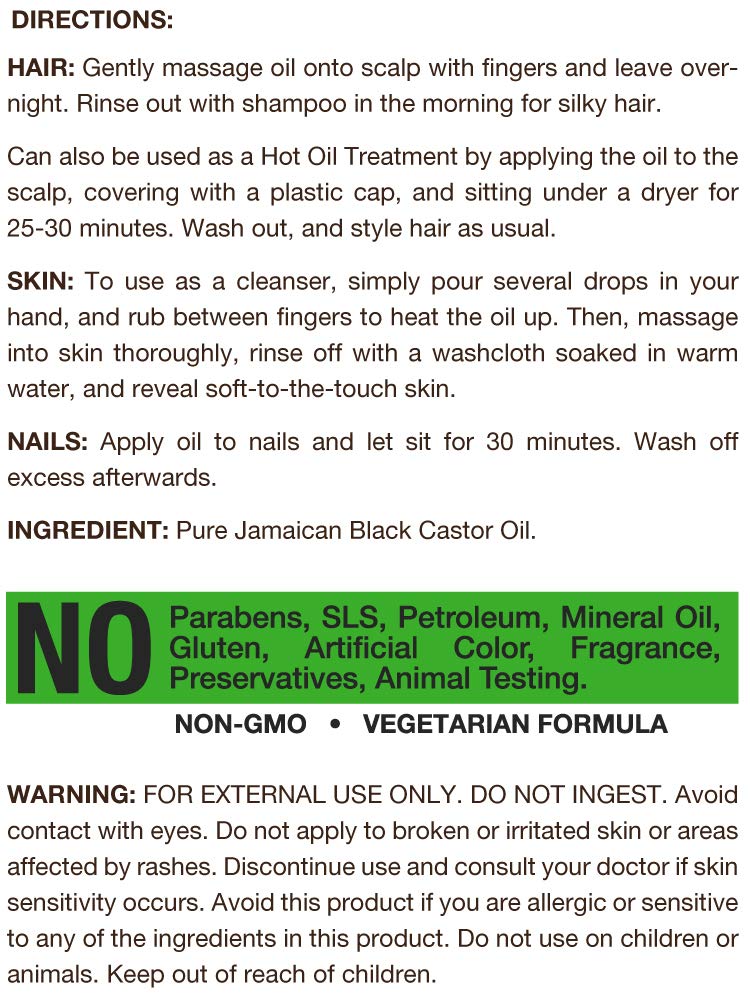 Foto 4 pulgar | Aceite Carlyle Jamaican Black Castor 473 Ml para Cabello- Venta Internacional