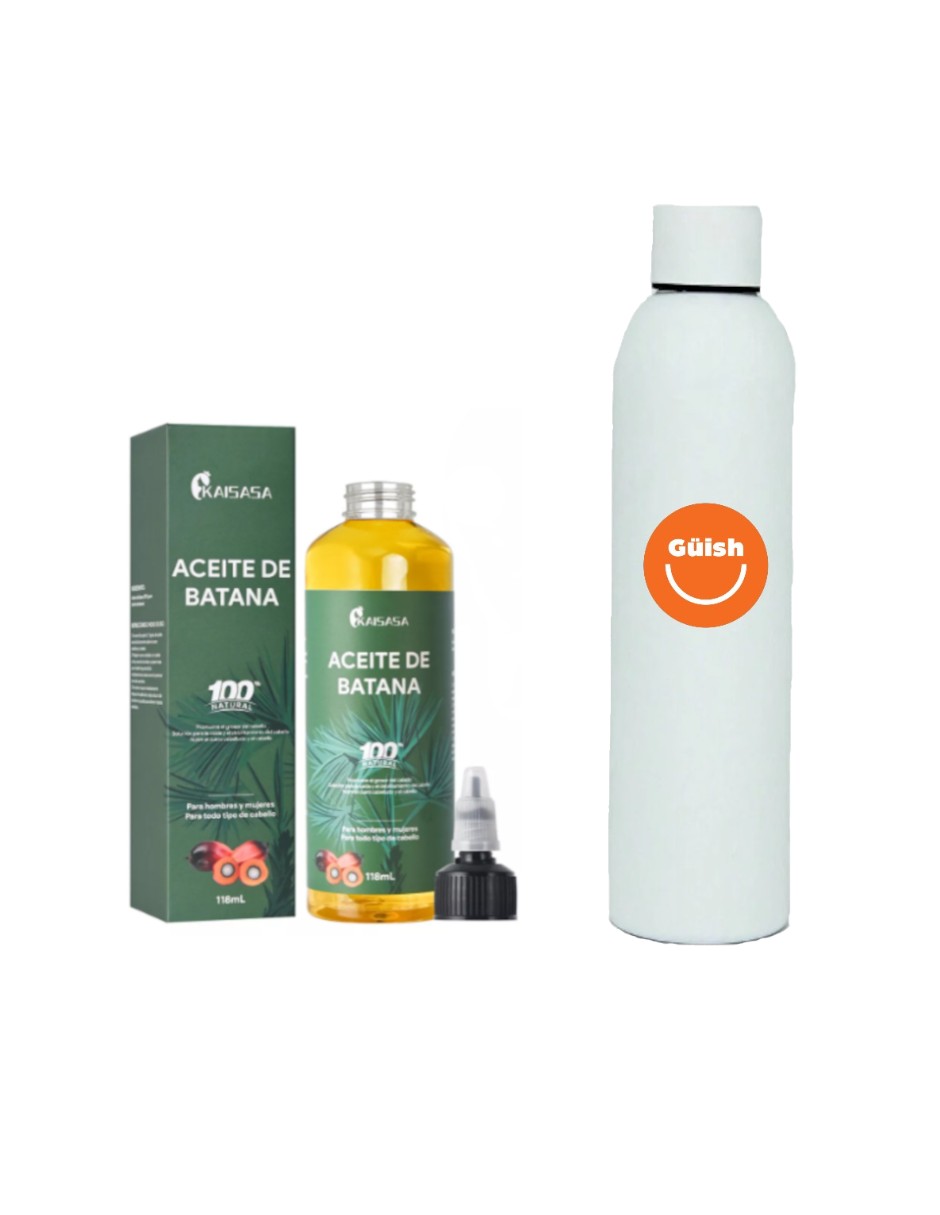 Foto 2 pulgar | Aceite De Batana Para El Crecimiento Del Cabello + Termo De Agua De Regalo Güish