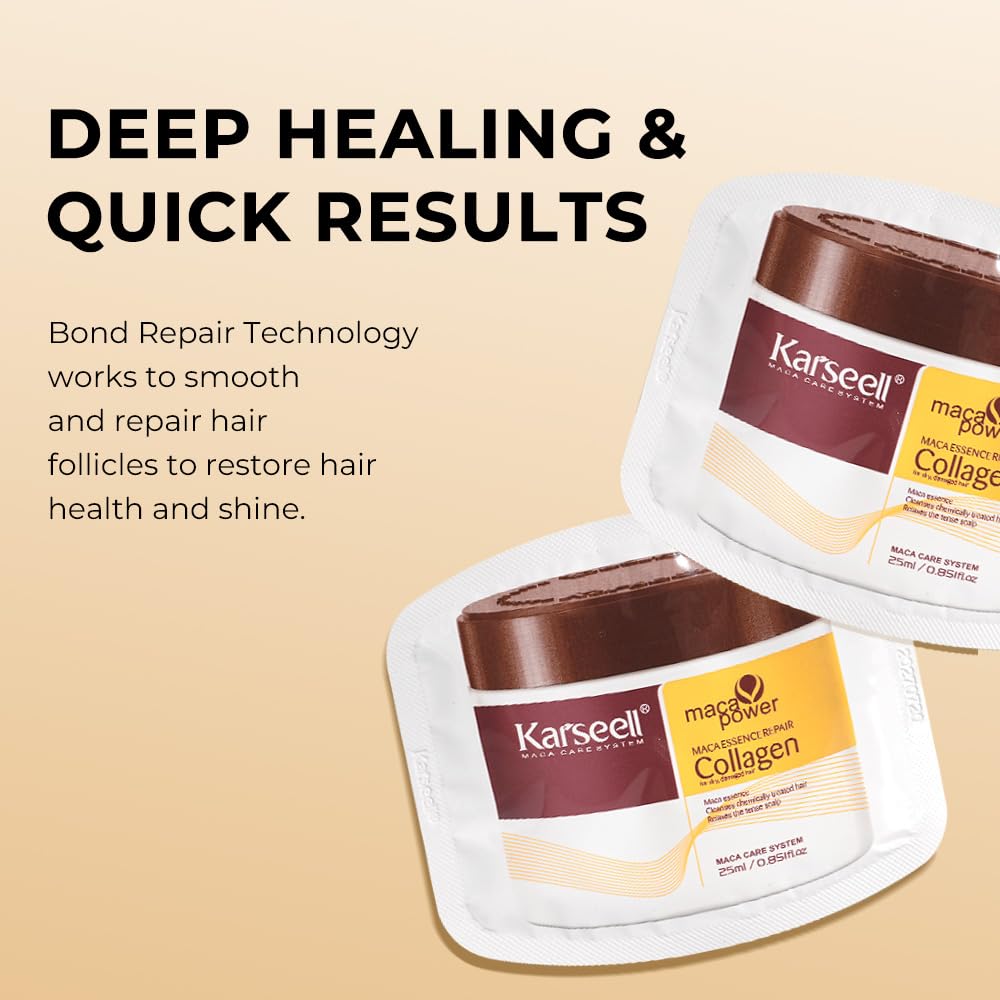 Foto 4 pulgar | Tratamiento Capilar Karseell Collagen Deep Repair 25 Ml X 24 - Venta Internacional.