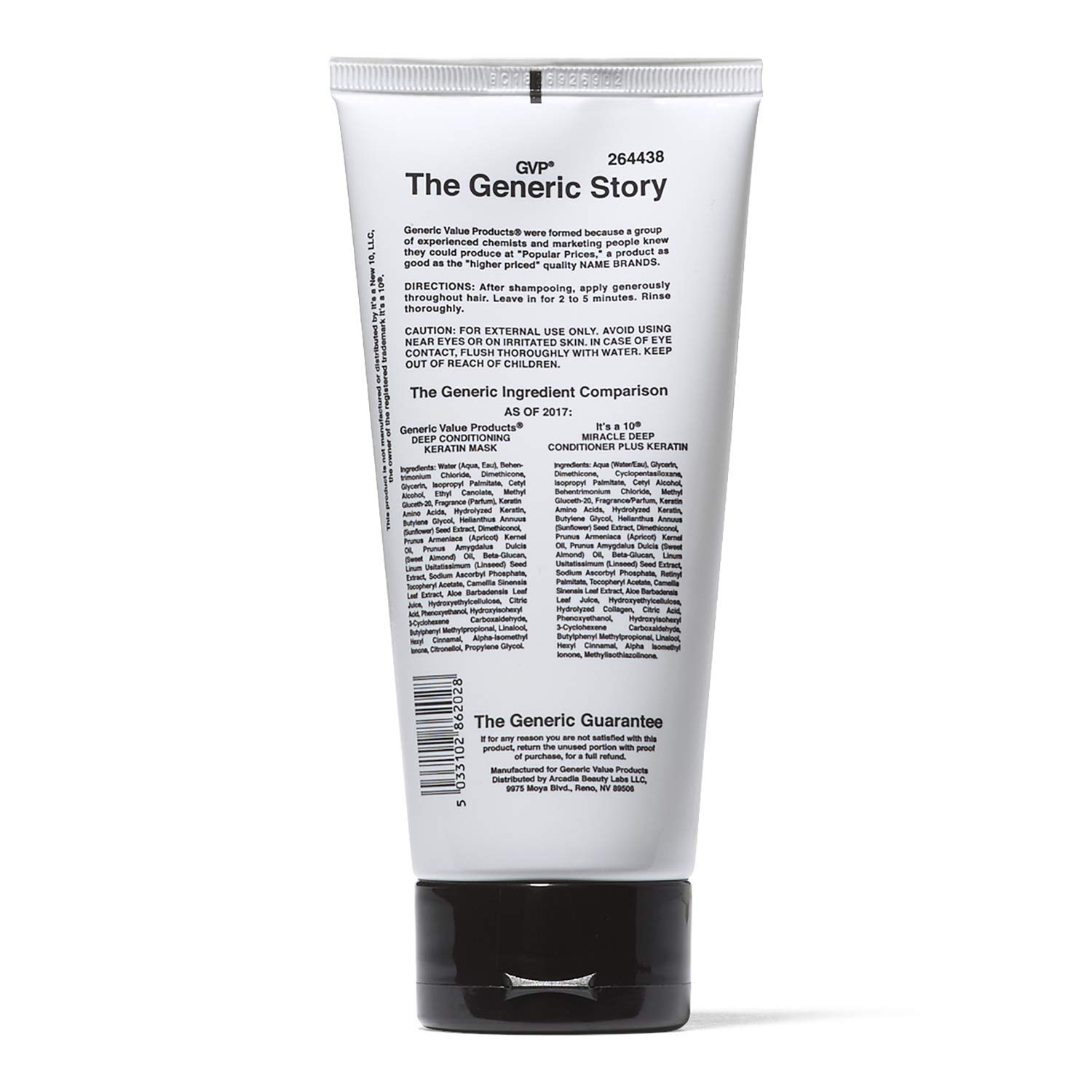 Foto 4 pulgar | Mascarilla Acondicionadora Profunda Generic Value Products Keratin 180 Ml - Venta Internacional.