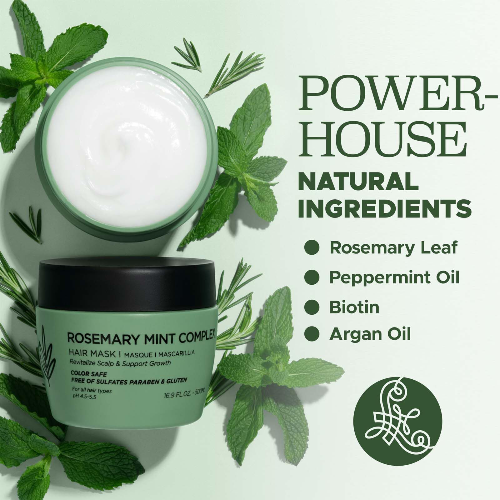 Foto 4 | Mascarilla Capilar Luseta, Romero Y Menta, Fortalecedora, 500 Ml, Para Cabello Seco - Venta Internacional.