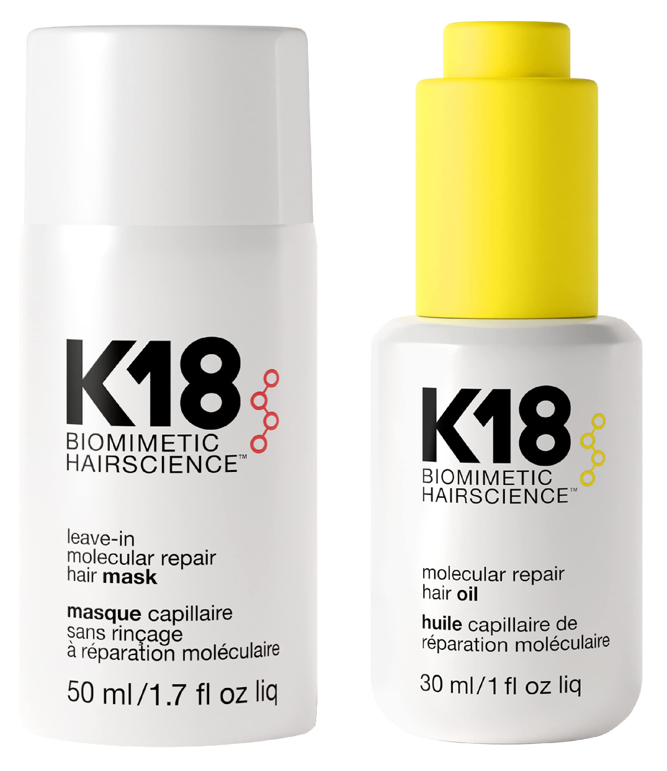 Foto 2 pulgar | Mascarilla Reparadora Repair Bundle K18, 50 Ml, Tratamiento De 4 Minutos Y 30 Ml - Venta Internacional.
