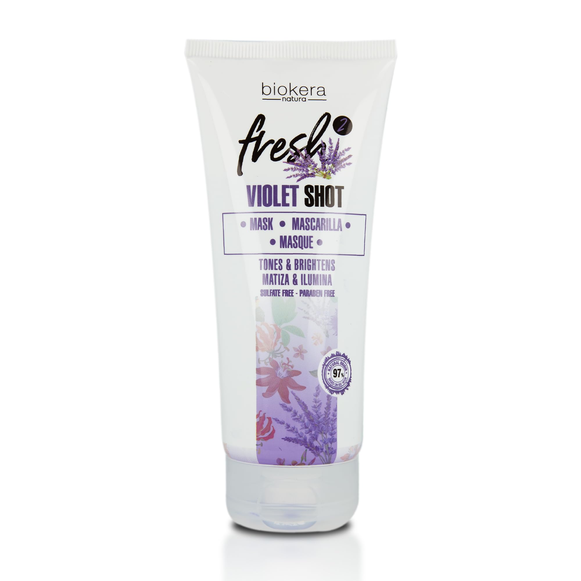 Mascarilla Capilar Salerm Biokera Fresh Violet Shot 200 Ml - Venta Internacional.