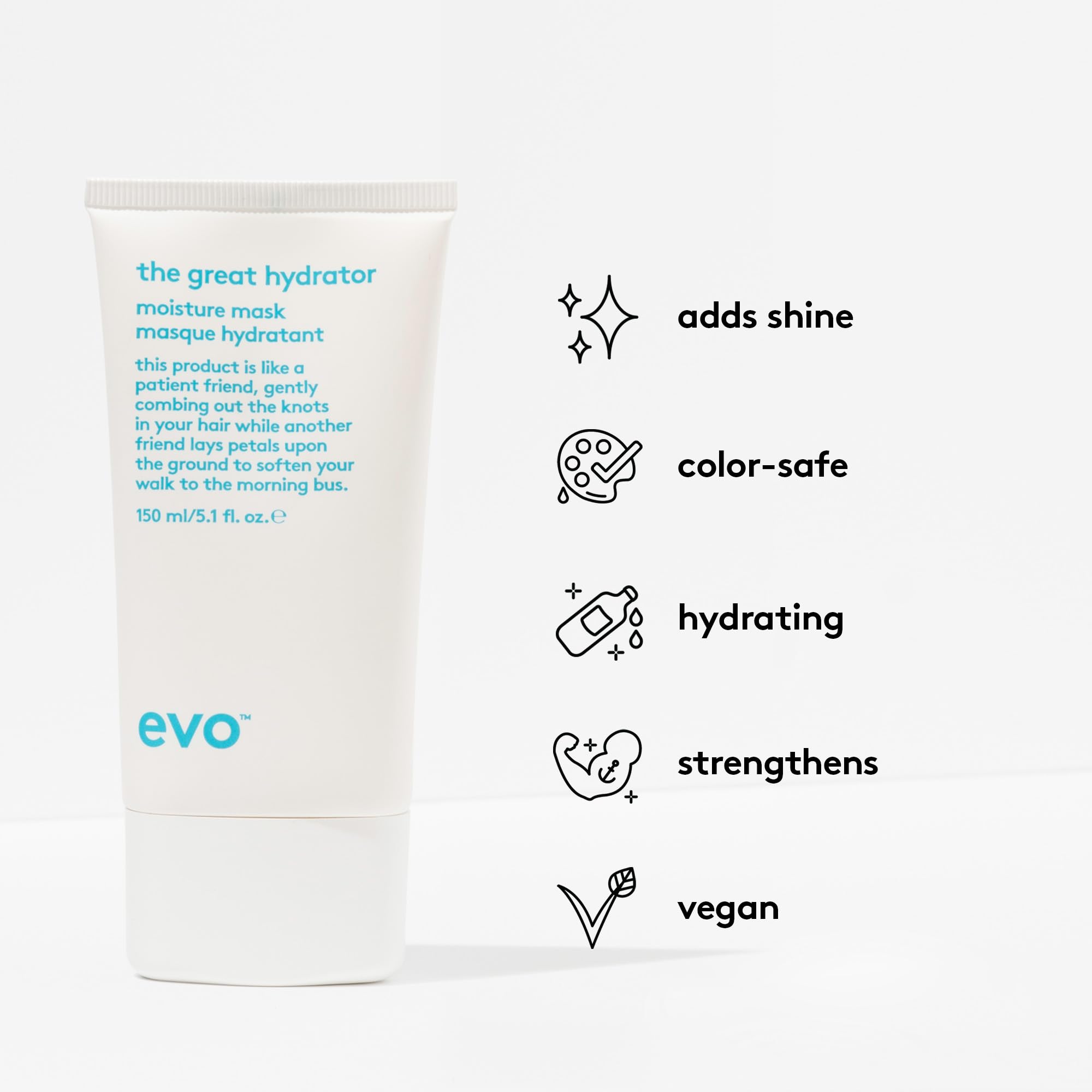 Foto 5 pulgar | Mascarilla Capilar Evo The Great Hydrator Moisture 150 Ml Para Cabello Seco - Venta Internacional.