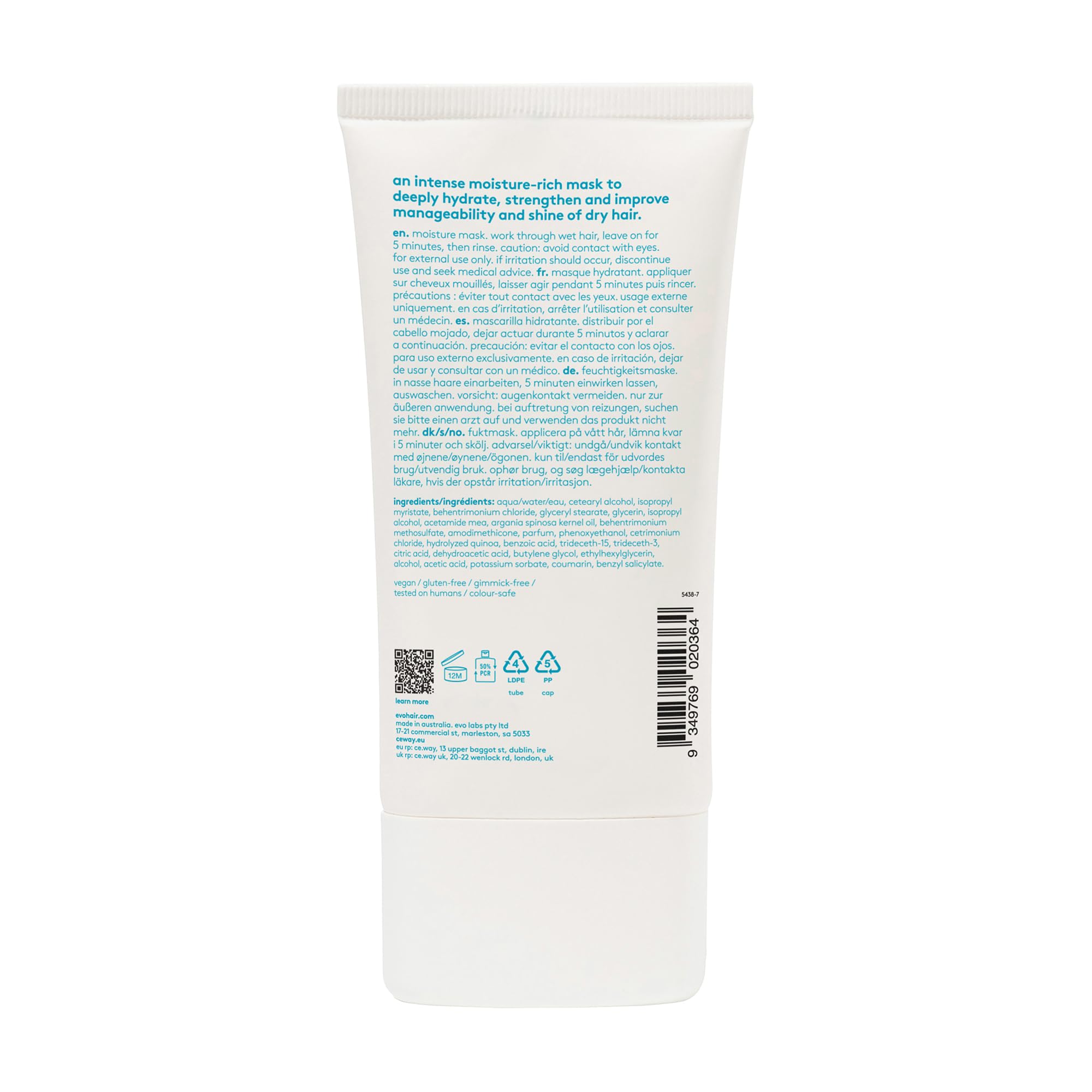 Foto 6 pulgar | Mascarilla Capilar Evo The Great Hydrator Moisture 150 Ml Para Cabello Seco - Venta Internacional.