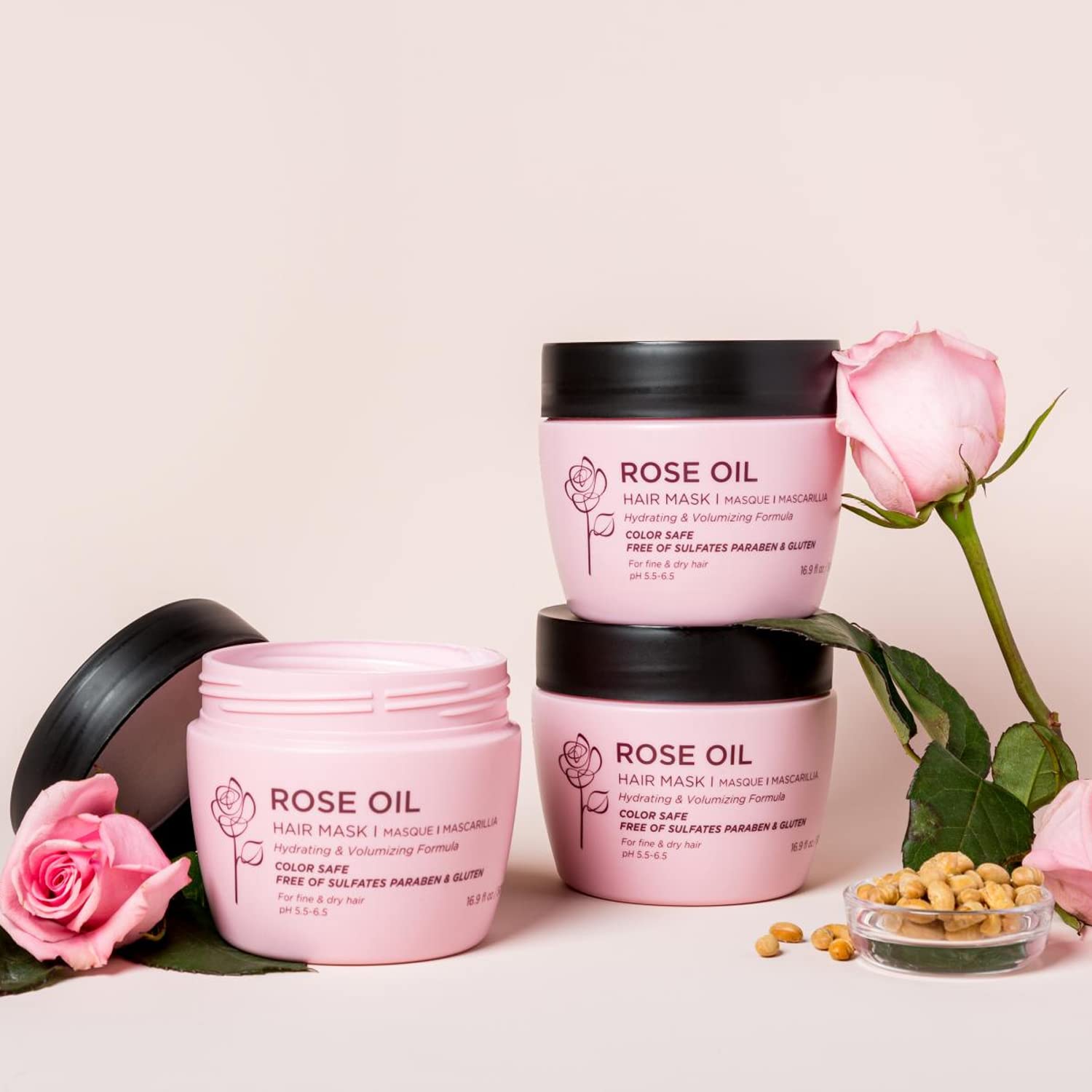 Foto 6 pulgar | Mascarilla Capilar Luseta Con Aceite De Rosa Hidratante Y Humectante, 500 Ml - Venta Internacional.