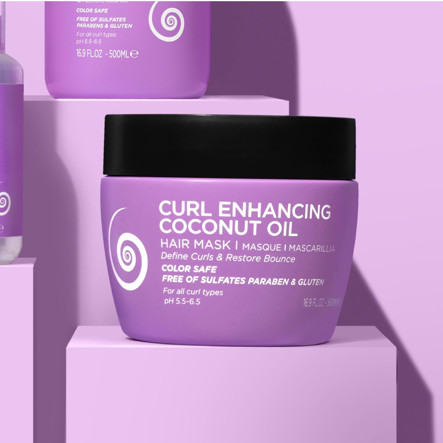 Foto 3 pulgar | Mascarilla Capilar Luseta Curly Smooth Hidratante 500 Ml Anti-encrespamiento - Venta Internacional.