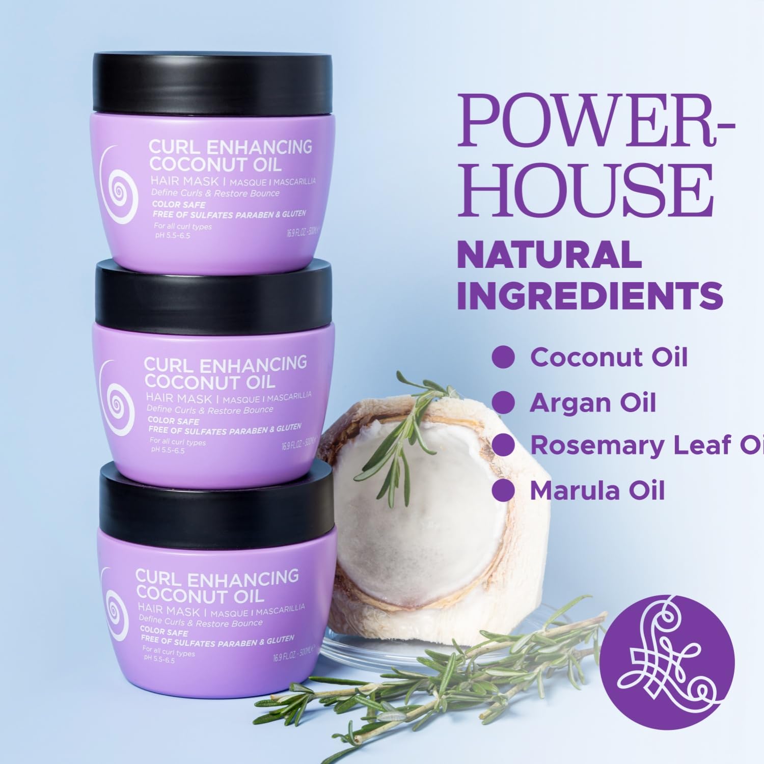 Foto 5 pulgar | Mascarilla Capilar Luseta Curly Smooth Hidratante 500 Ml Anti-encrespamiento - Venta Internacional.