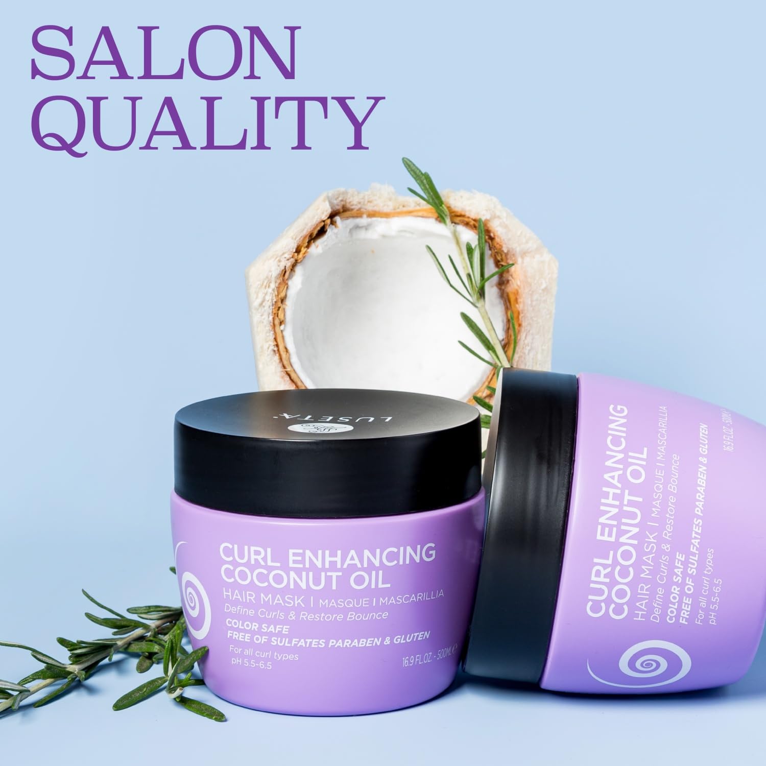 Foto 6 pulgar | Mascarilla Capilar Luseta Curly Smooth Hidratante 500 Ml Anti-encrespamiento - Venta Internacional.