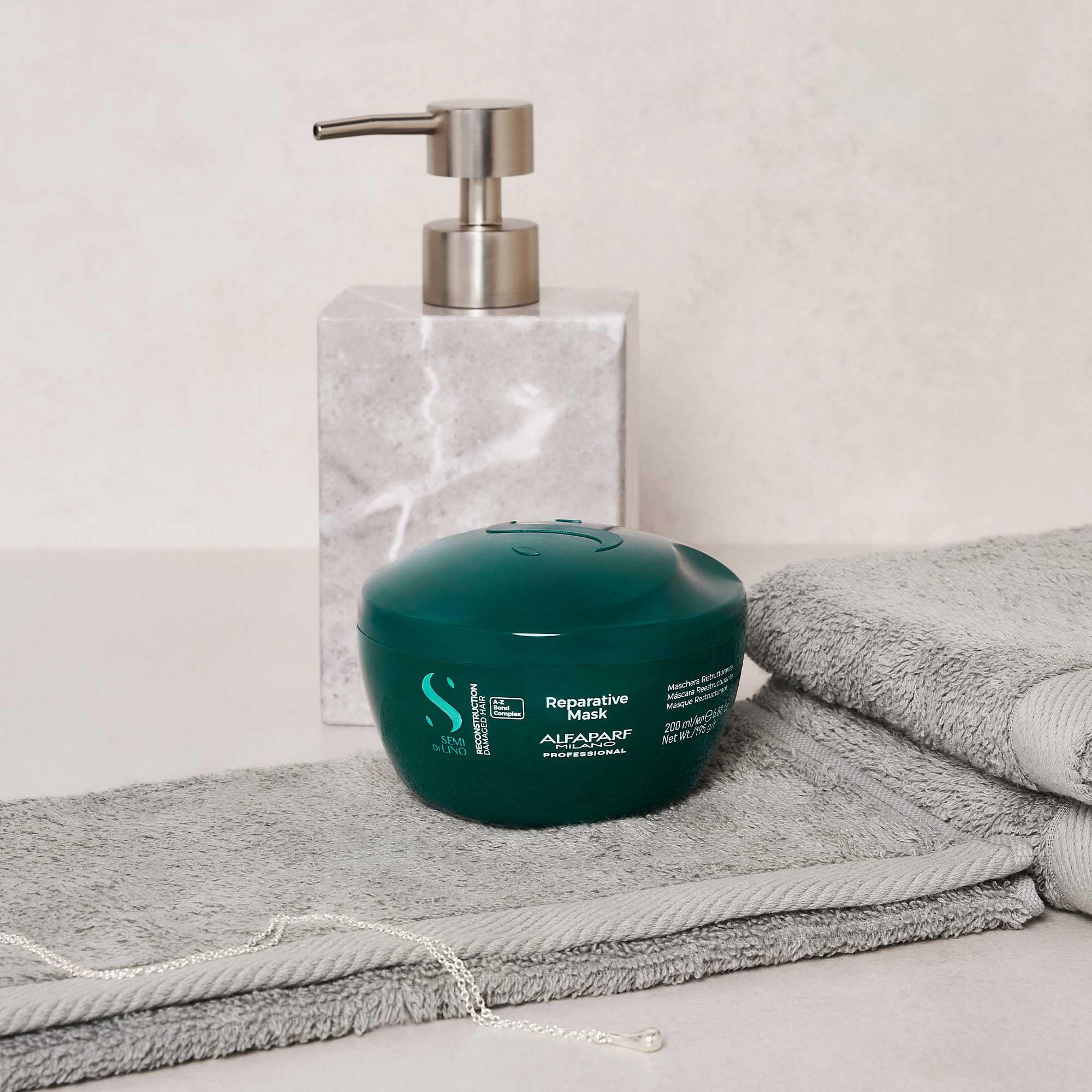 Foto 4 | Mascarilla Capilar Alfaparf Milano Semi Di Lino Reconstruction 200 Ml - Venta Internacional.