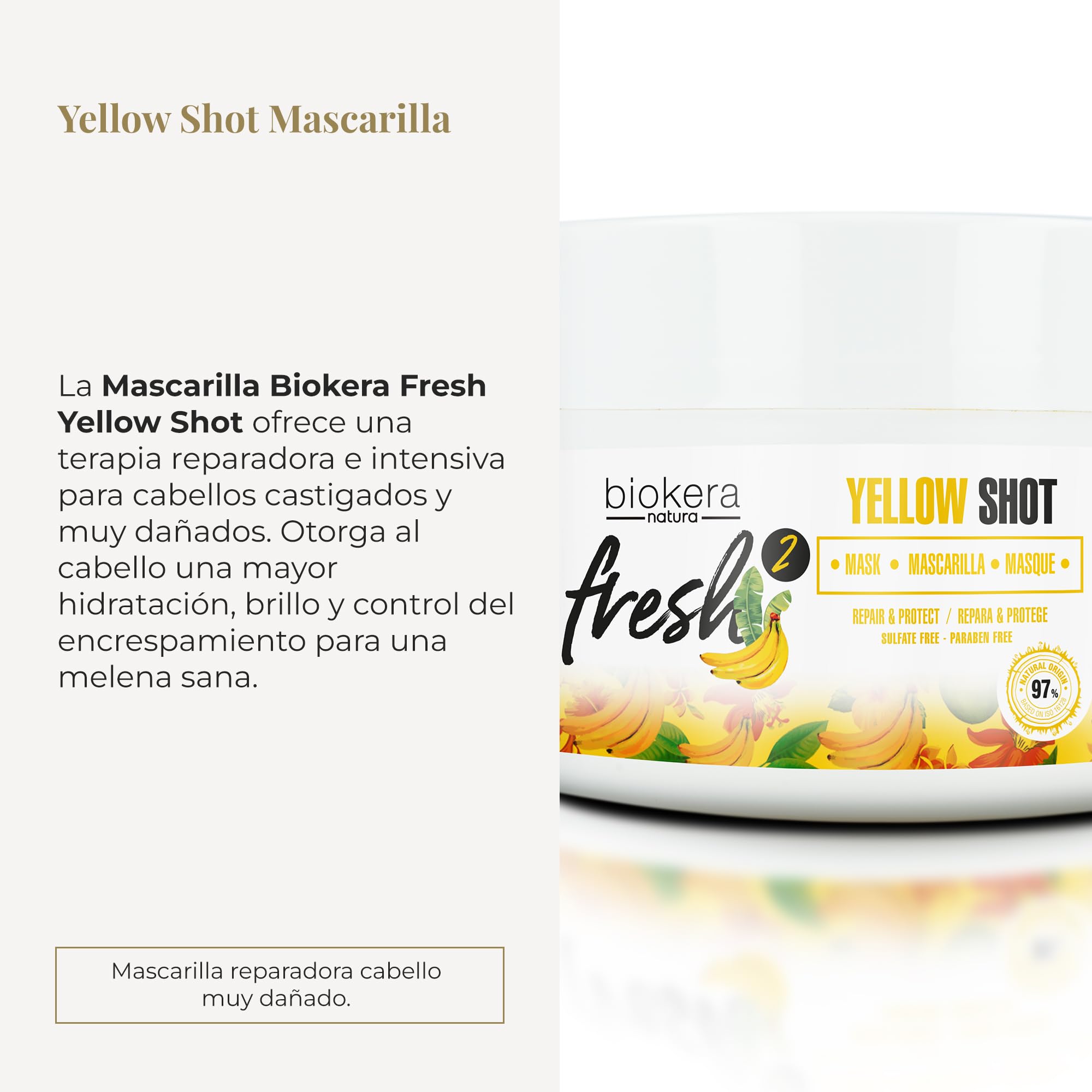 Foto 3 pulgar | Mascarilla Capilar Salerm Deep Repair Biokera Fresh Yellow Shot 250 Ml - Venta Internacional.