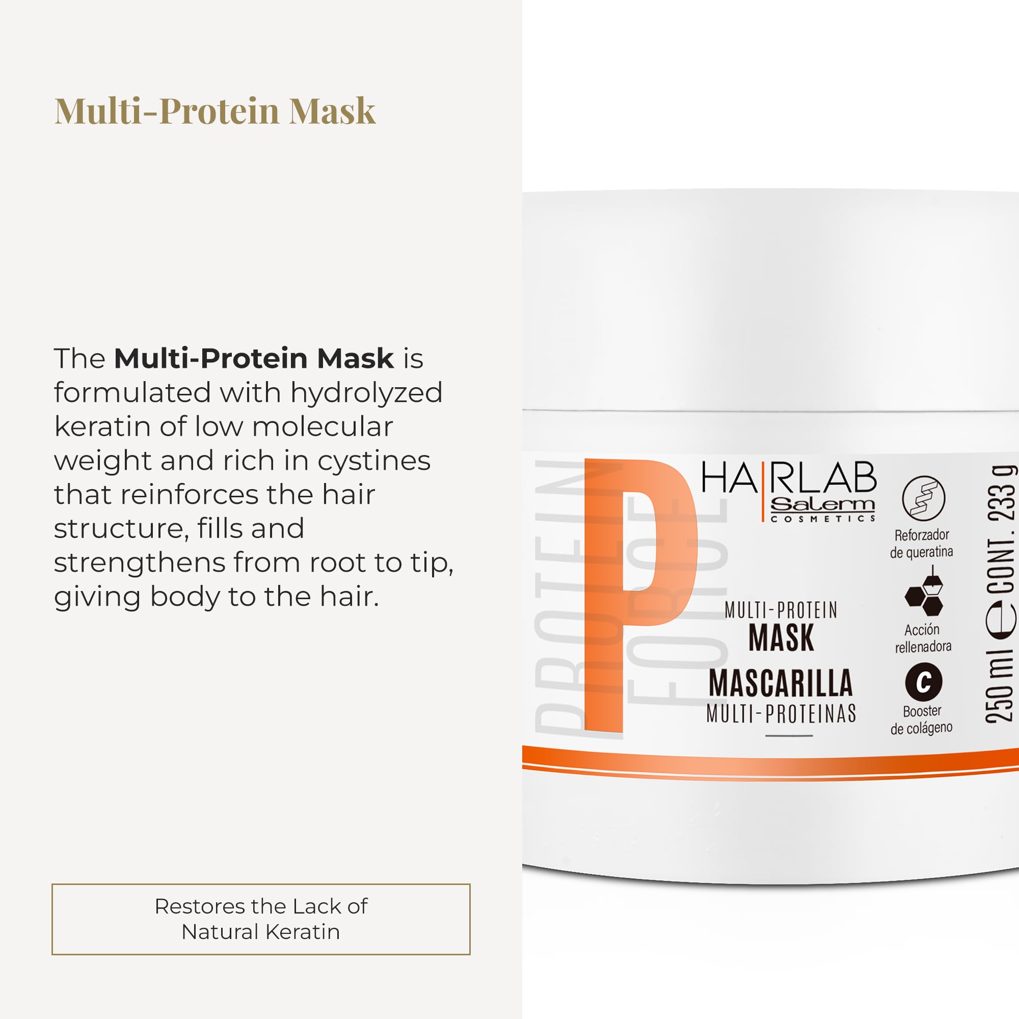 Foto 3 pulgar | Mascarilla Capilar Salerm Damaged Hair Multi-proteins 250 Ml - Venta Internacional.