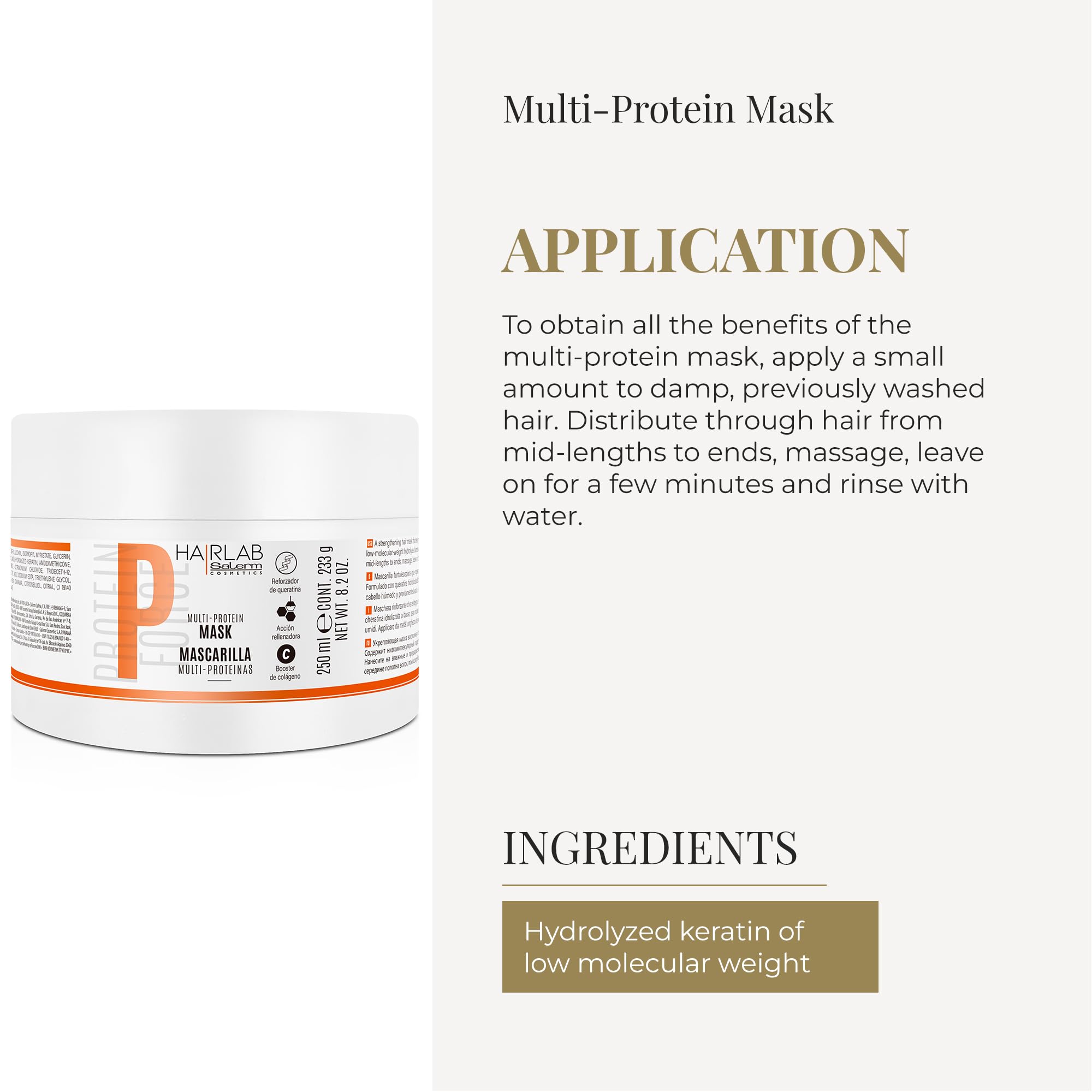 Foto 5 pulgar | Mascarilla Capilar Salerm Damaged Hair Multi-proteins 250 Ml - Venta Internacional.