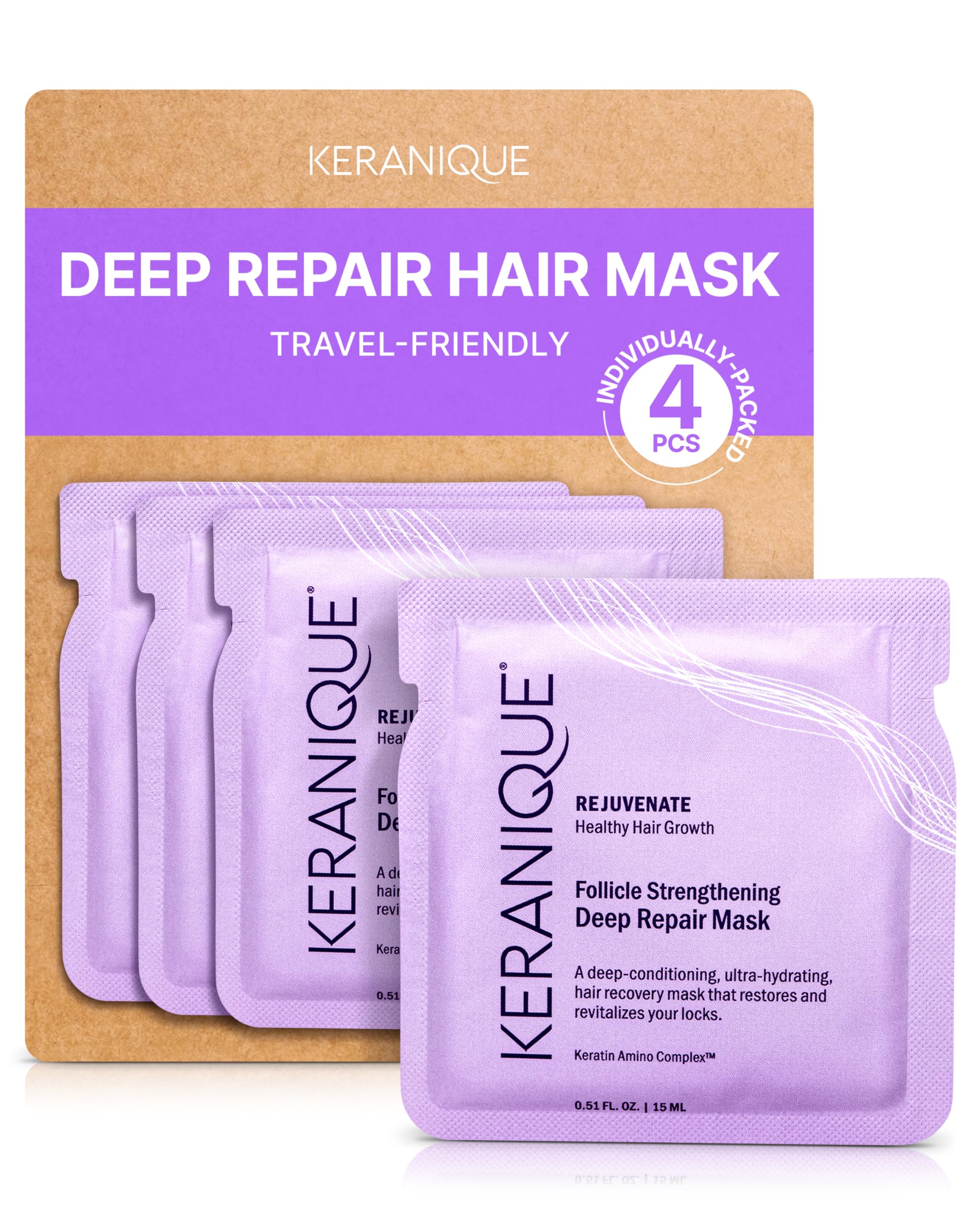 Mascarilla Capilar Keranique Deep Repair Intense Hydration - Venta Internacional.