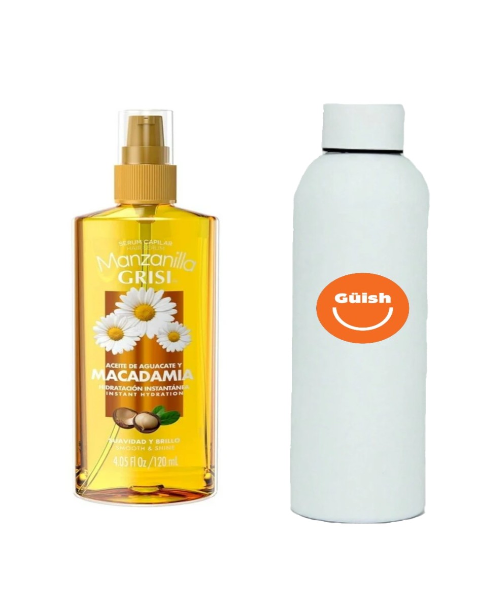 Sérum Capilar Grisi Manzanilla Hidratación+termo De Agua De Regalo Güish