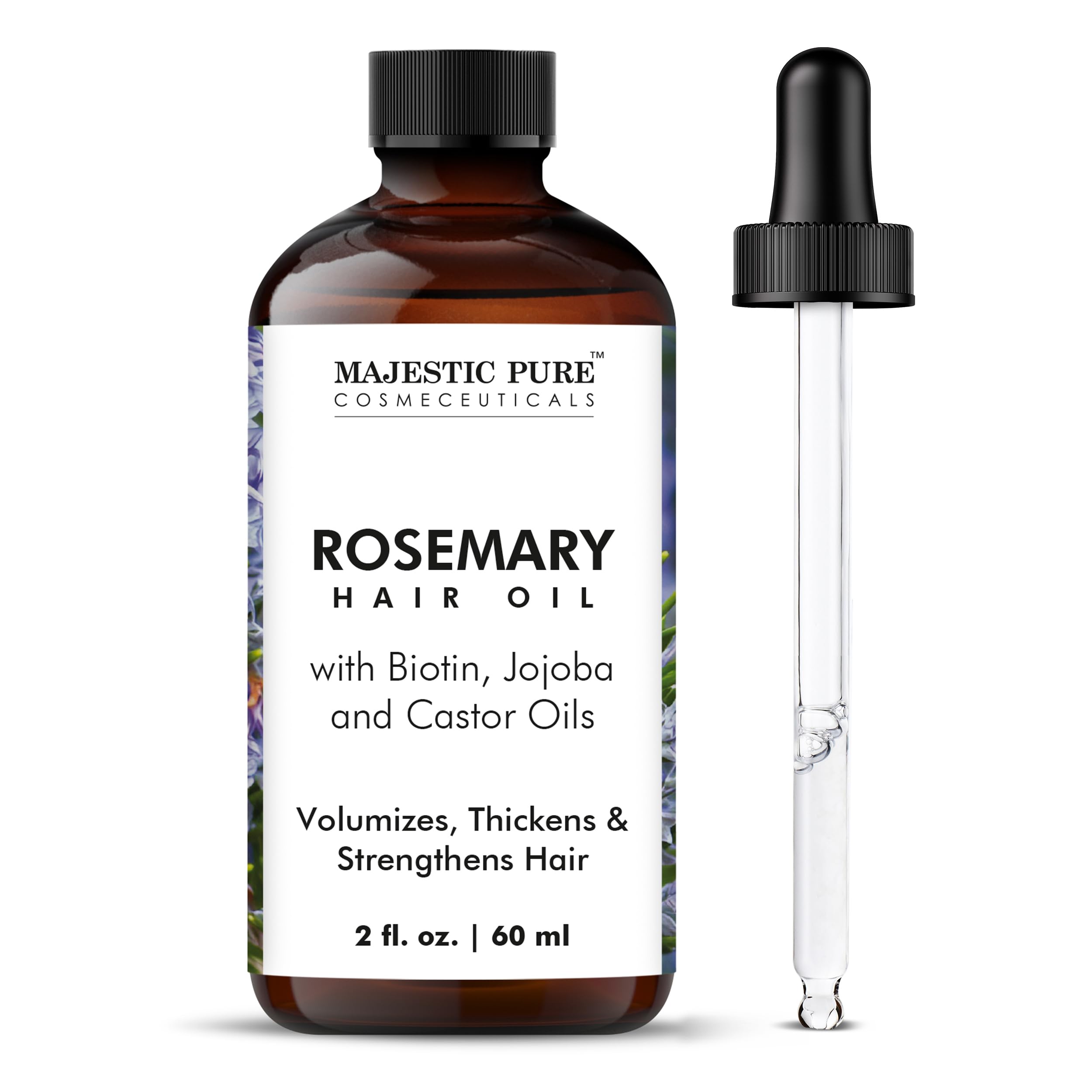 Aceite Capilar Majestic Pure Rosemary Con Biotina Para El Crecimiento Del Cabello, 60 Ml - Venta Internacional.