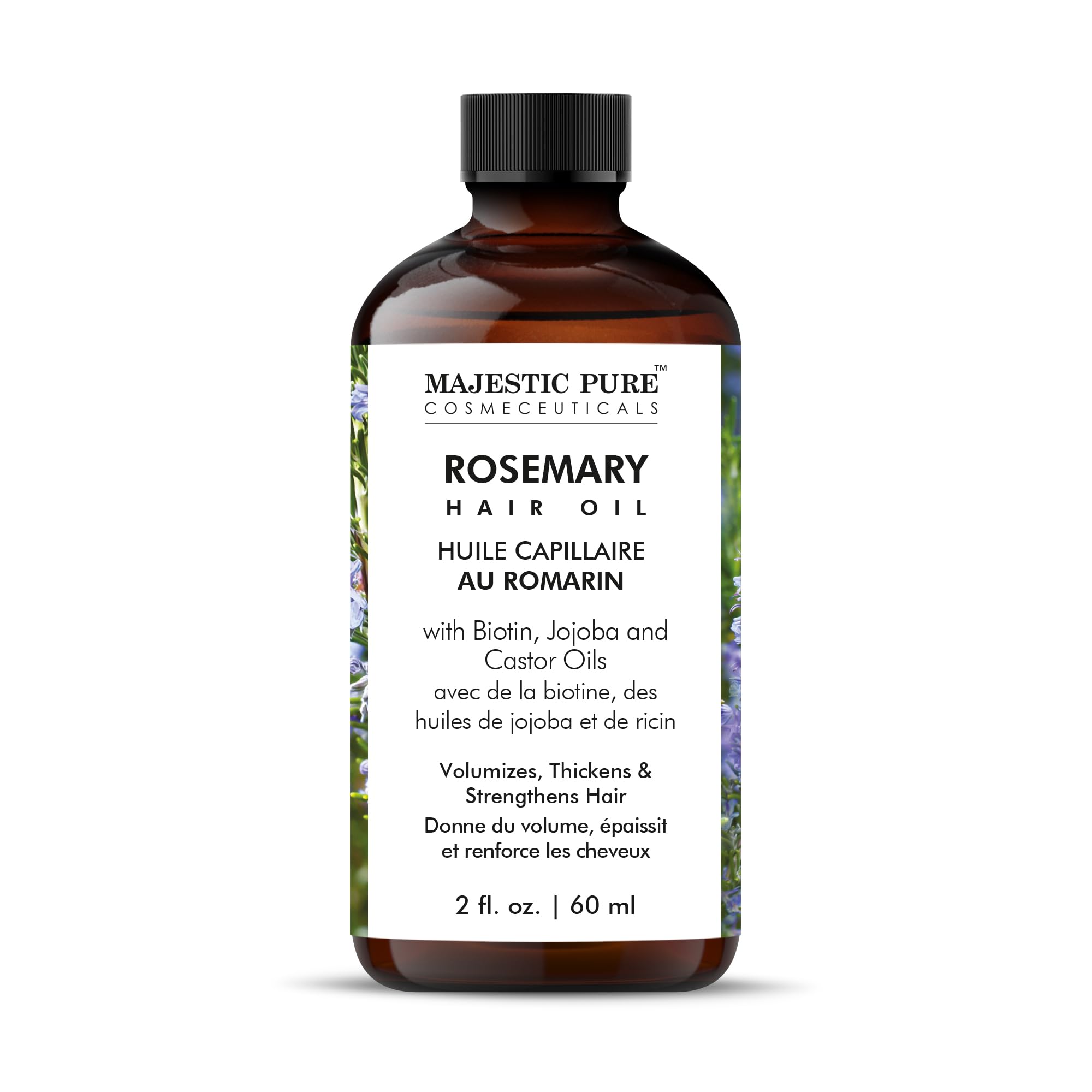 Foto 3 pulgar | Aceite Capilar Majestic Pure Rosemary Con Biotina Para El Crecimiento Del Cabello, 60 Ml - Venta Internacional.